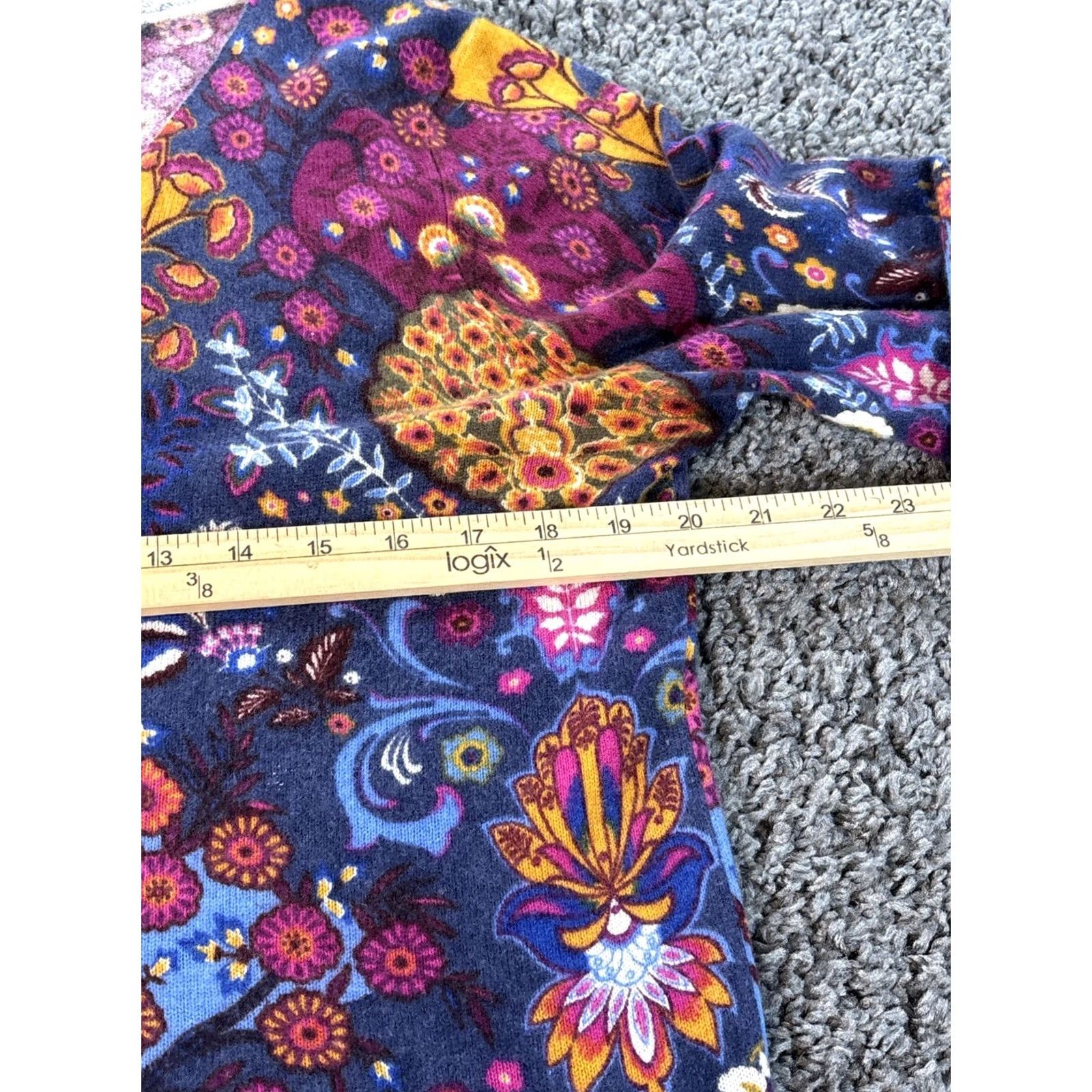 Talbots Talbots Pullover Sweater Women's Large 100% Cashmere Purple Paisley Floral Bloom L Size L / US 10 / IT 46 - 3 Thumbnail