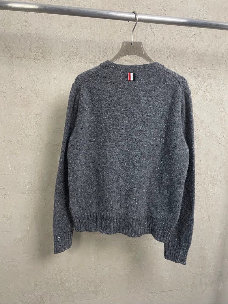 Thom Browne Thom Browne New gray neckline four-striped wool horsehair c Size US S / EU 44-46 / 1 - 2 Thumbnail