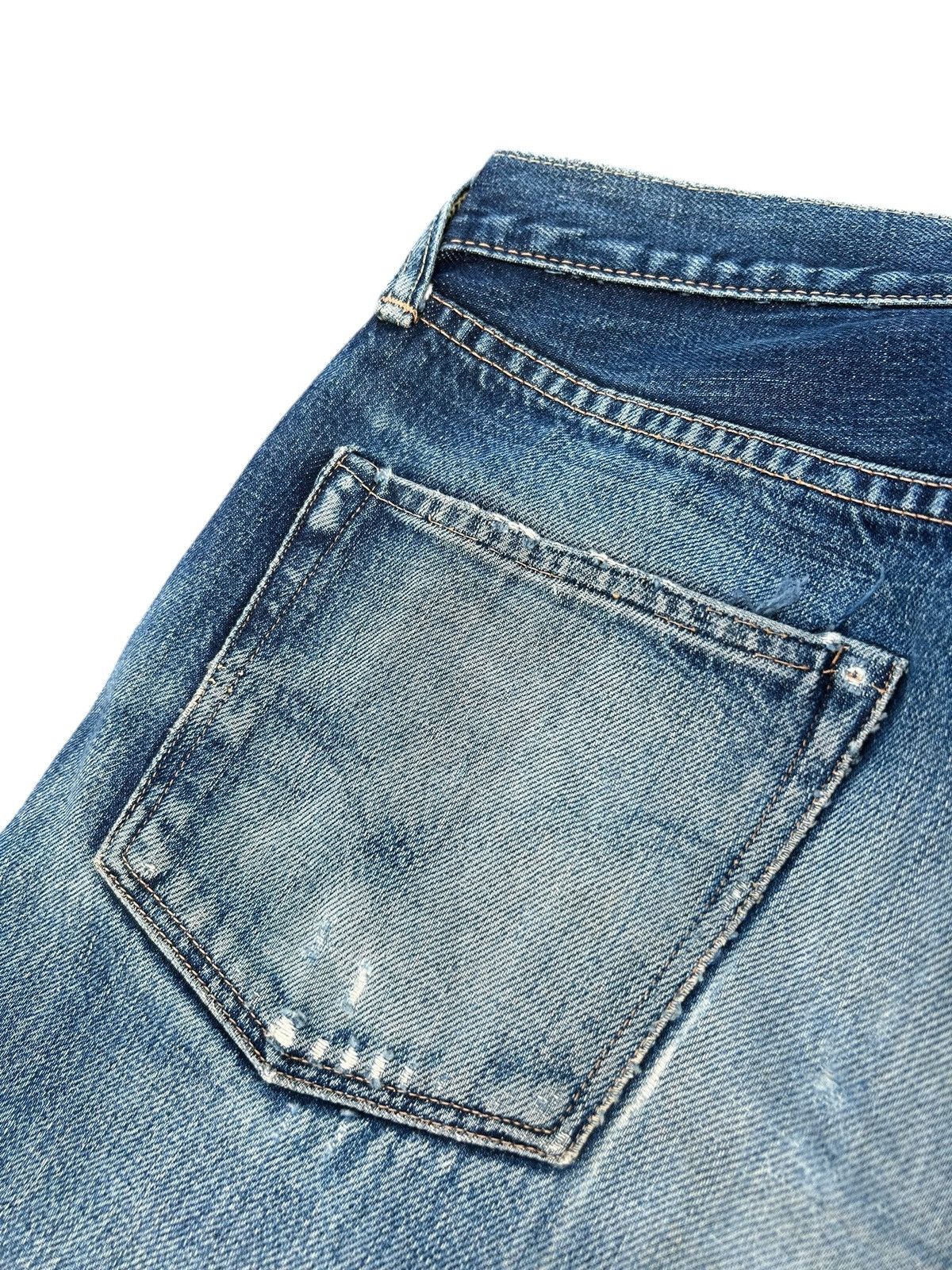 Full Count & Co. × Kapital × Vintage Vintage Full Count Selvedge Distressed Denim Jeans Size US 29 - 15 Thumbnail