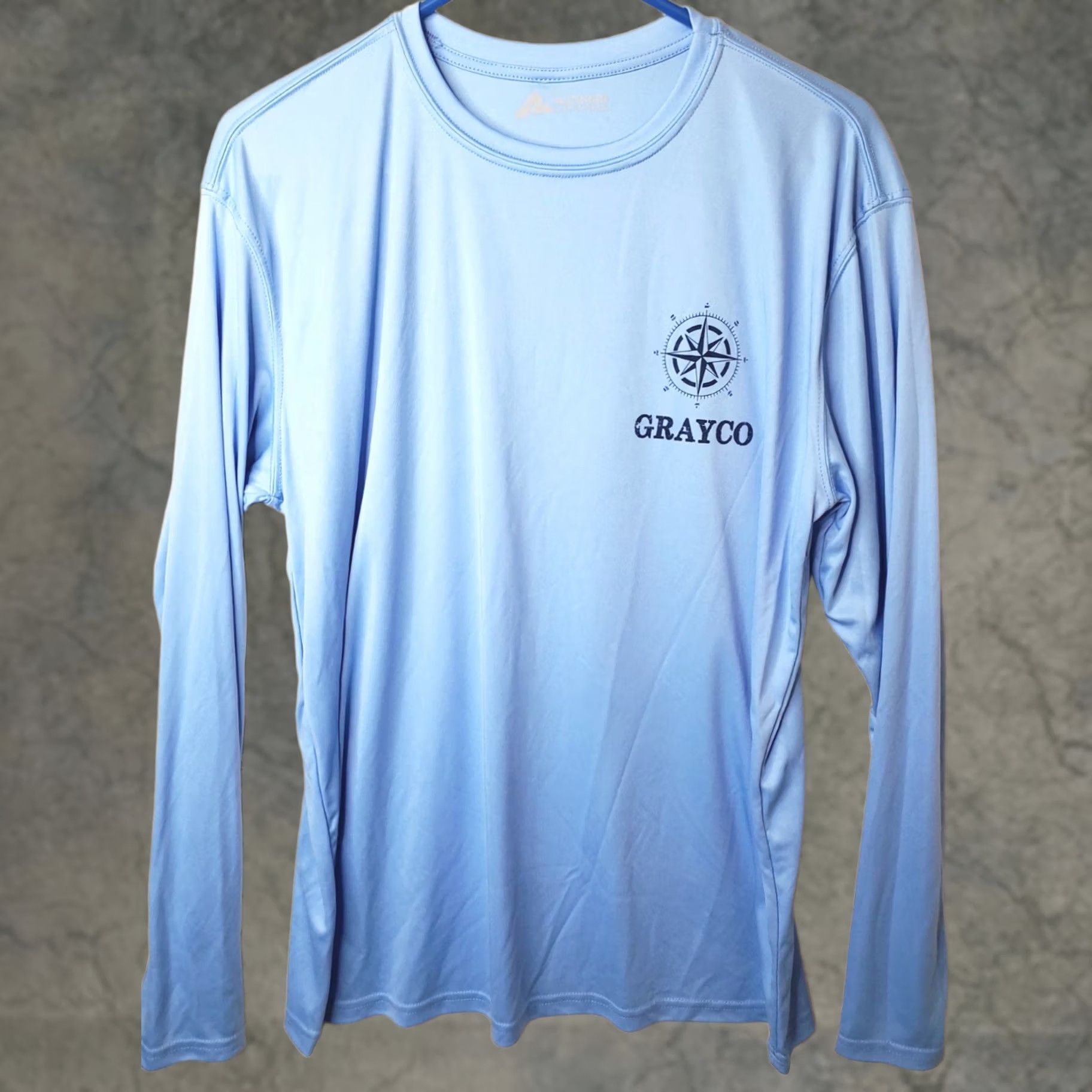 Area Altered Latitudes Mens L Blue Long Sleeve Map Shirt Beaufort SC Area Rivers FISH Shirt Mens L Blue Map Shirt Size US L / EU 52-54 / 3 - 1 Thumbnail