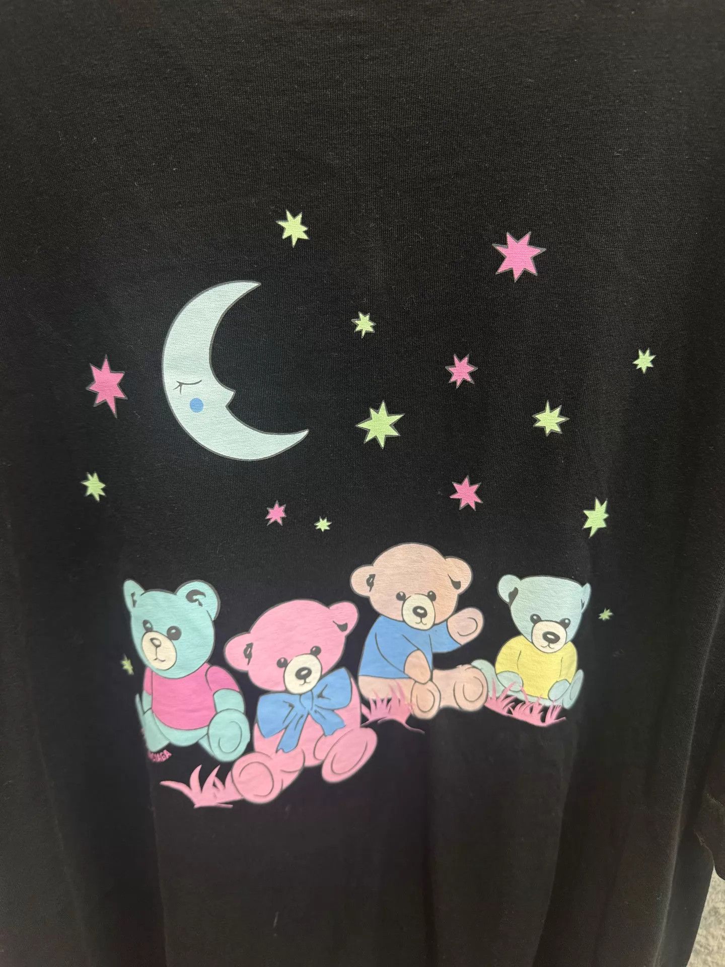 Balenciaga Balenciaga LoveBear black short sleeve tee Size L / US 10 / IT 46 - 2 Thumbnail