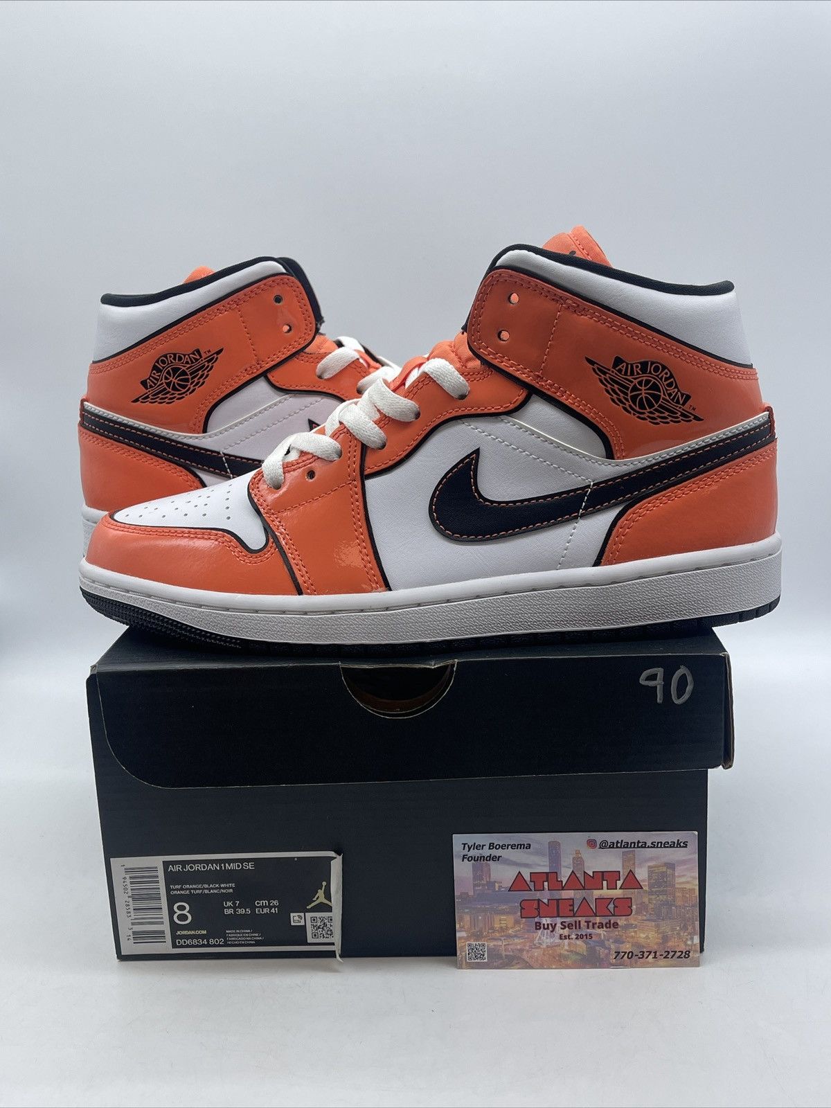 Jordan Brand Air Jordan 1 mid turf orange Size US 8 / EU 41 - 1 Thumbnail