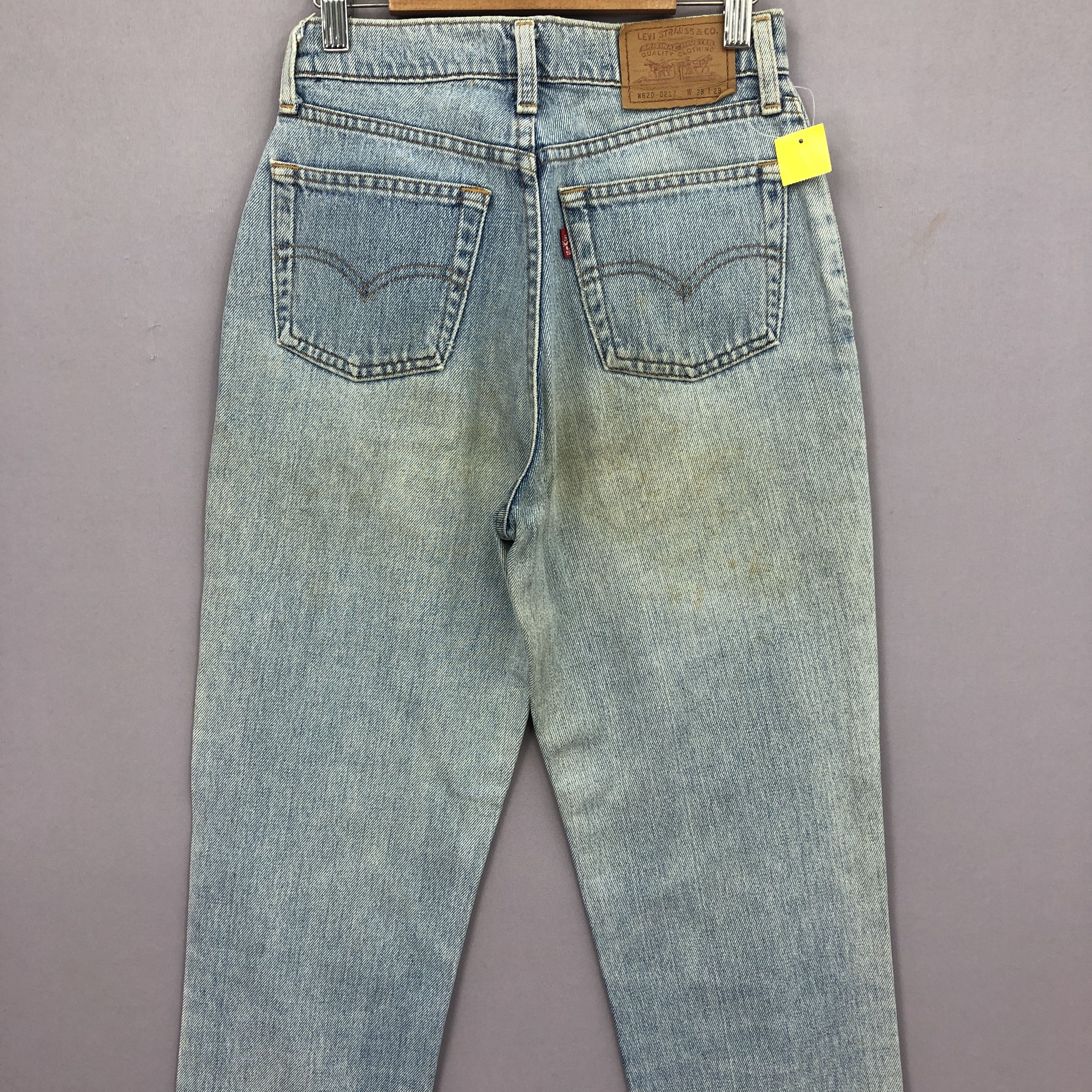 Levi's Vintage Levis Stonewash Jeans 90s Levi's Faded Denim BS45657 Size 24" / US 00 / IT 34 - 4 Thumbnail