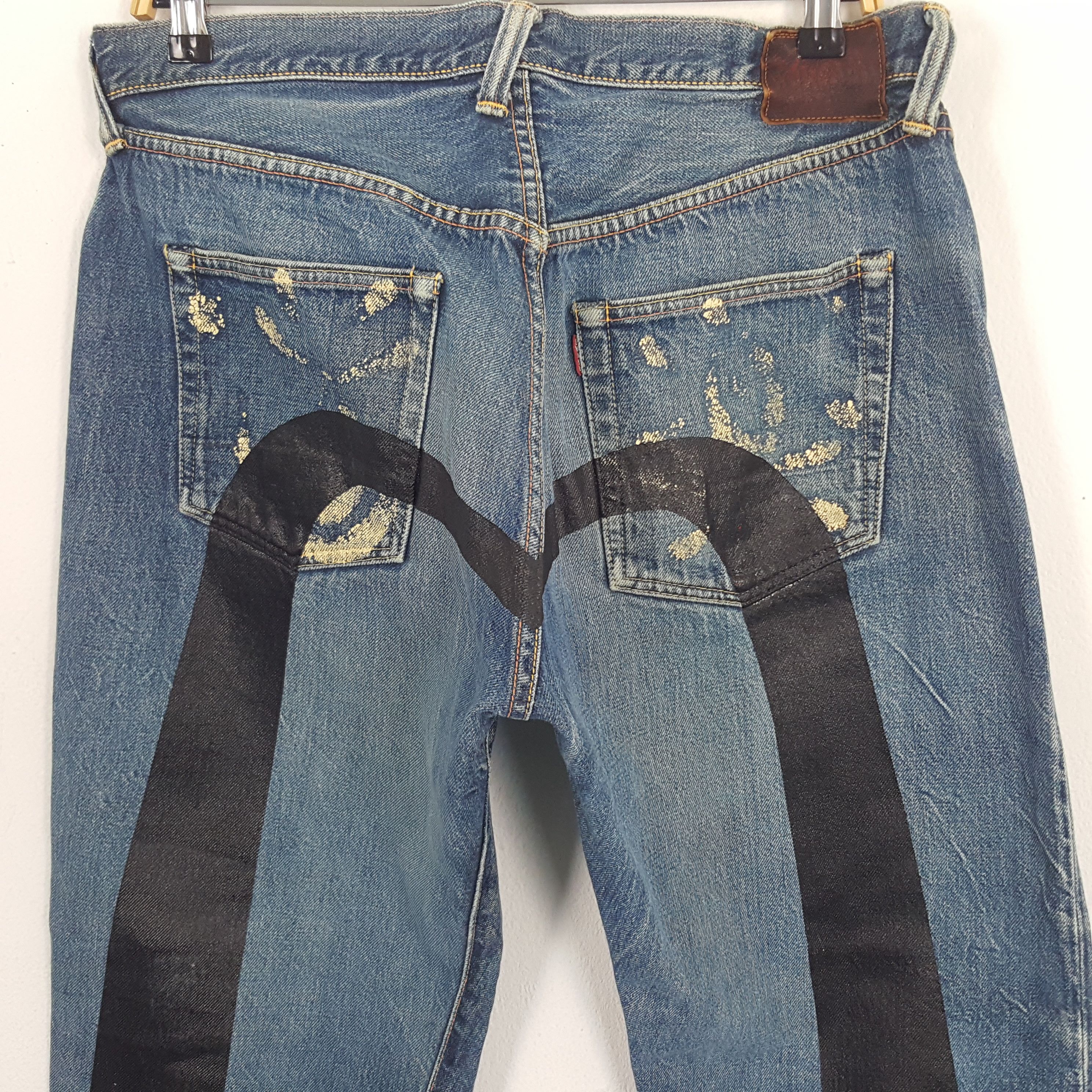 Evisu × Japanese Brand × Vintage Vintage Evisu Japanese Brand Daicock Custom Art Denim Jeans Size US 32 / EU 48 - 2 Thumbnail