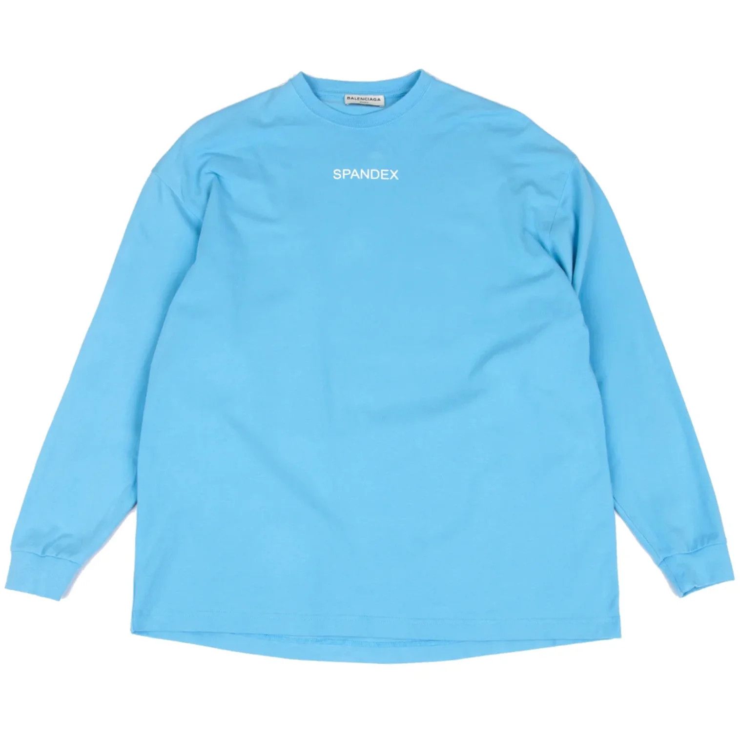 Balenciaga Spandex Logo Print Cutso in Light Blue Size S Size US S / EU 44-46 / 1 - 1 Thumbnail