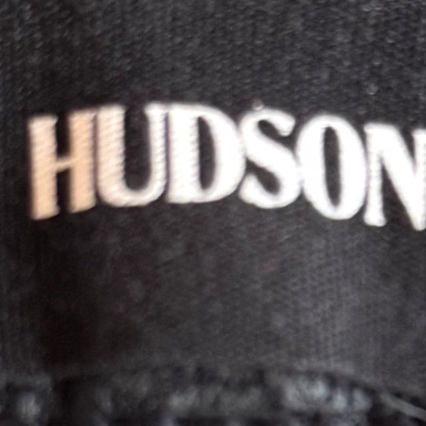 Hudson Hudson Nico Midrise Super Skinny Jeans Black Tonal Floral Damask Textured Goth Brocade Size 42" / US 20 - 5 Thumbnail