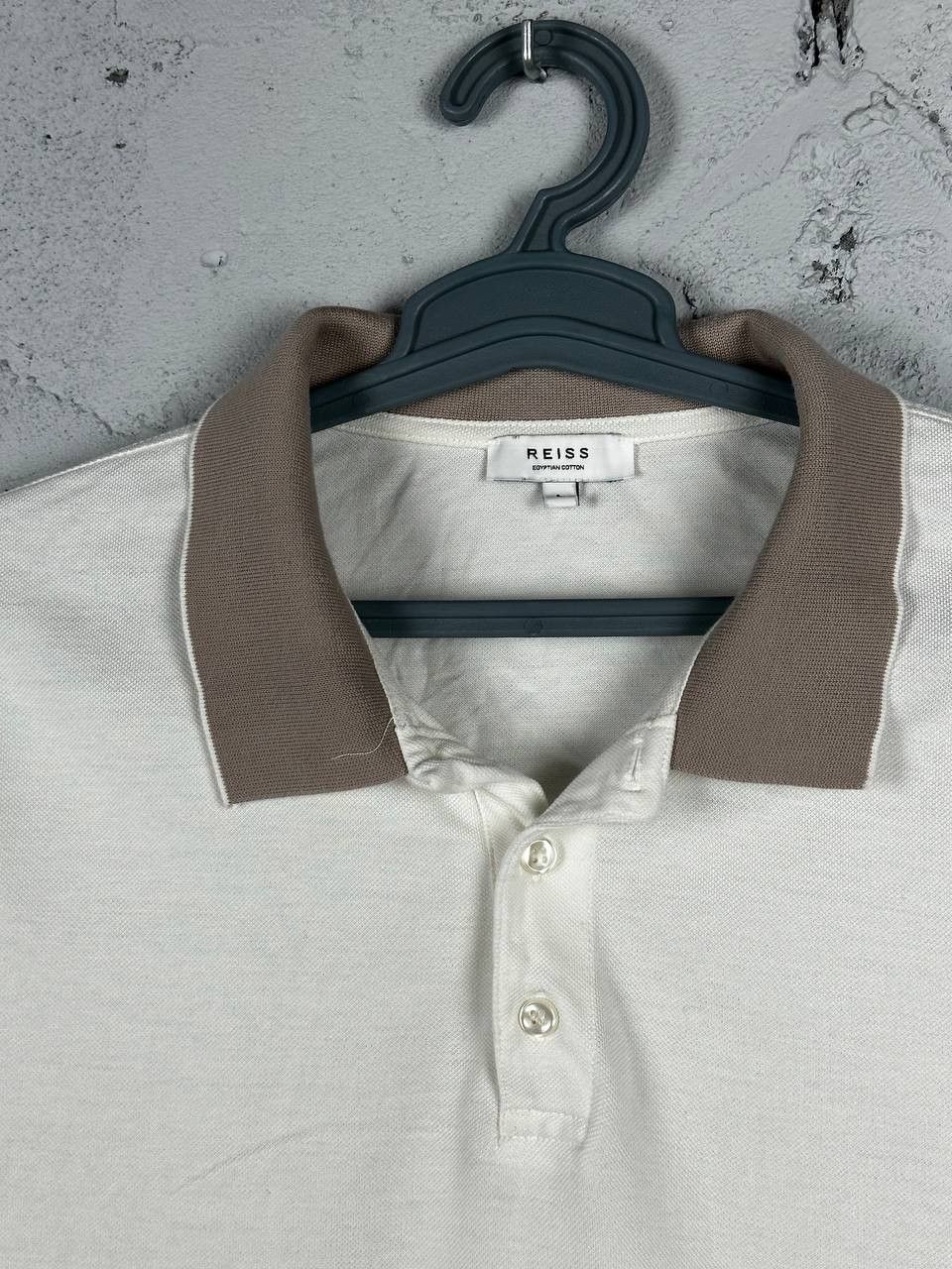 Reiss Reiss Filipo White Textured Polo Shirt Size US L / EU 52-54 / 3 - 5 Thumbnail