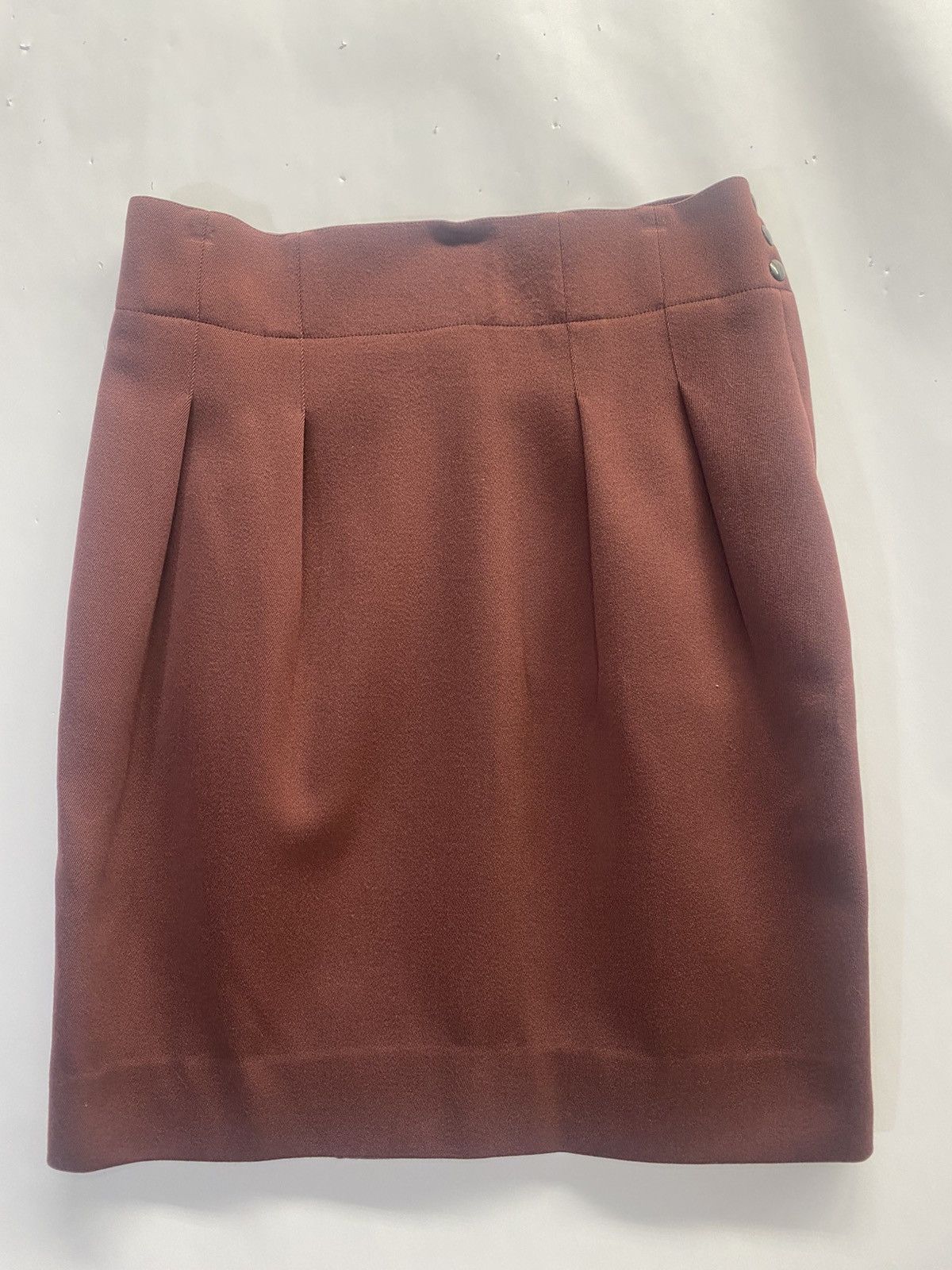 Alaia Vintage Alaia Brown Wool Skirt Size 28" / US 6 / IT 42 - 1 Thumbnail