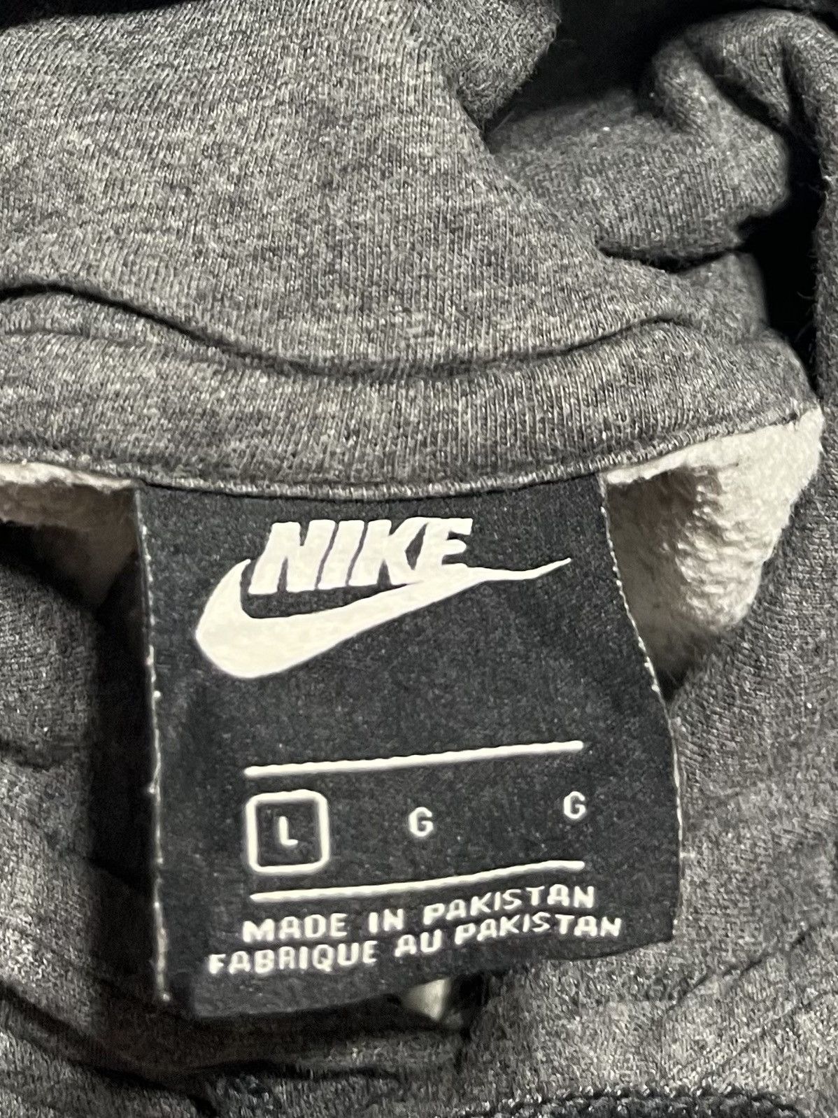 Nike Vintage Nike hoodie 90s Y2K style men's L grey mini logo Size US L / EU 52-54 / 3 - 3 Thumbnail