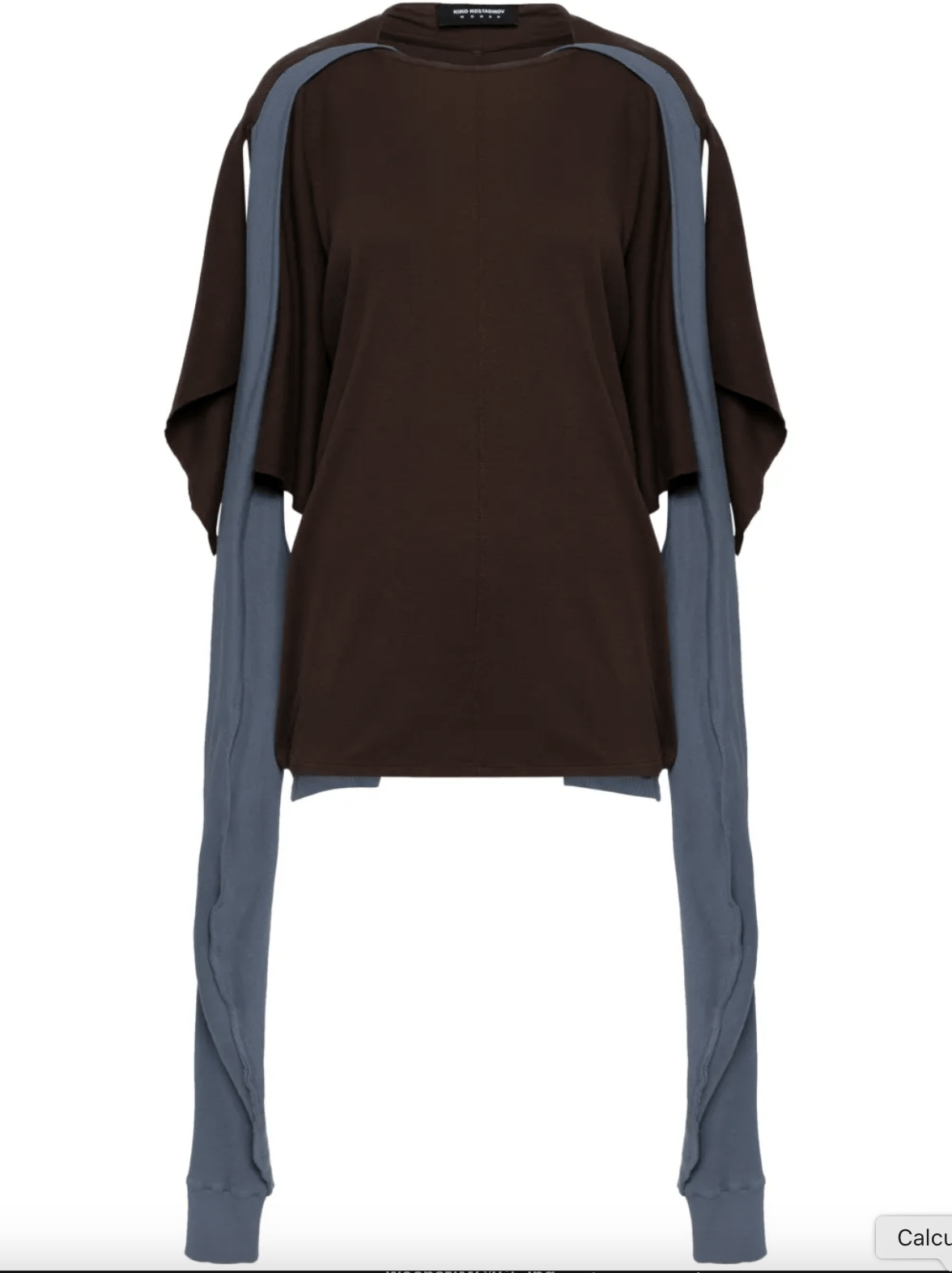 Kiko Kostadinov Circle Jersey Top Brown