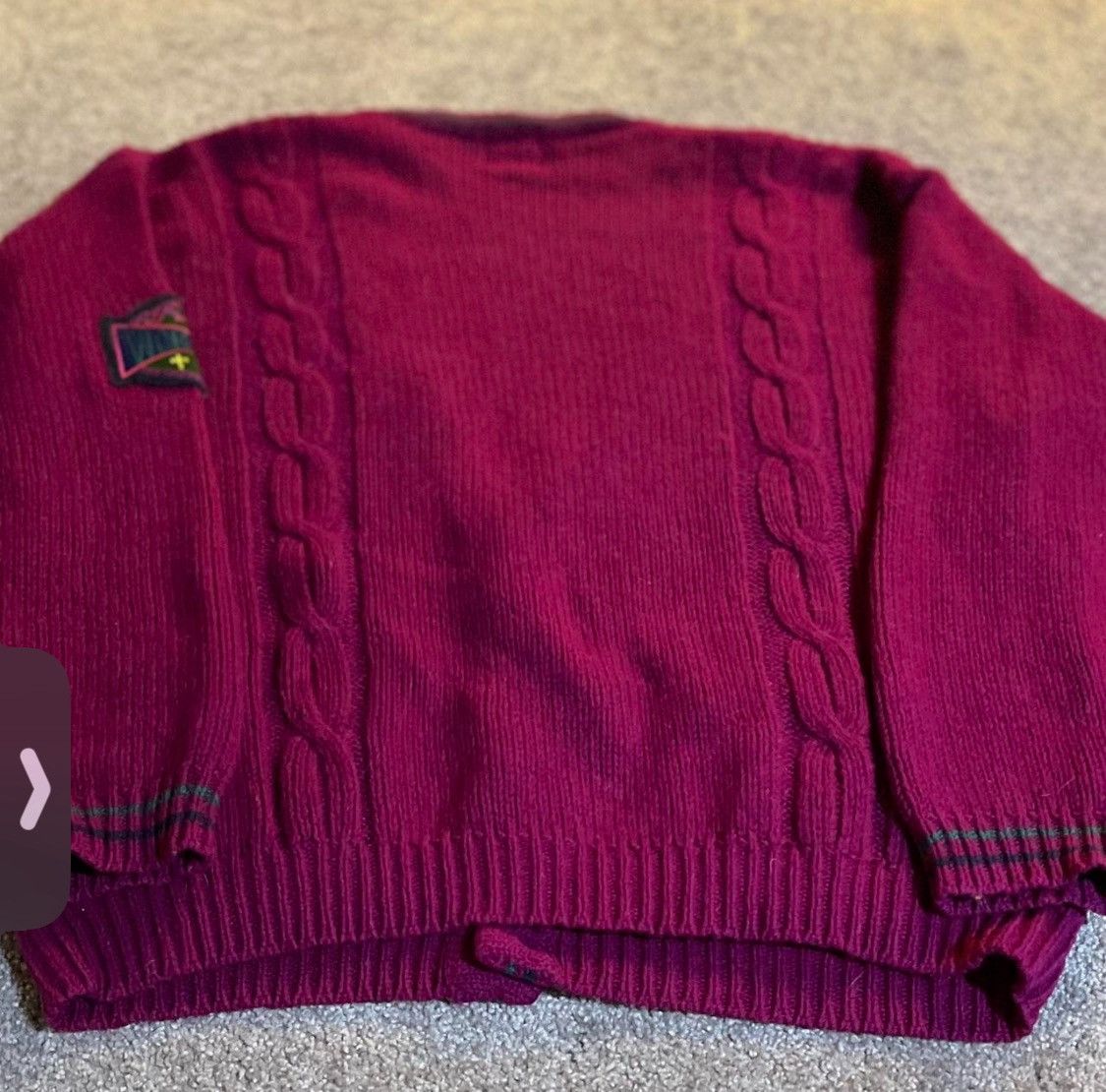 Gap Vintage GAP Shetland Wool Cardigan Burg | Made in Hong Kong Size US M / EU 48-50 / 2 - 2 Thumbnail