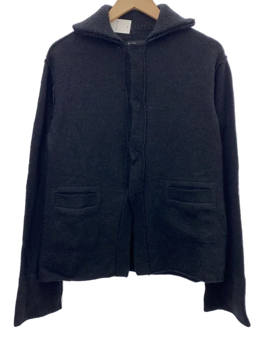 Y's × Yohji Yamamoto Raw Hem High Neck Wool Knit Cardigan Size US L / EU 52-54 / 3 - 1 Thumbnail