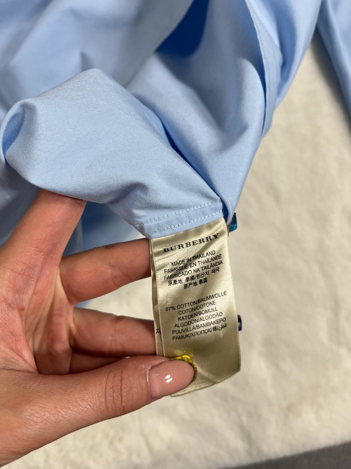 Burberry Burberry Blue Nova Check Shirt Luxury Brand Size US M / EU 48-50 / 2 - 7 Thumbnail