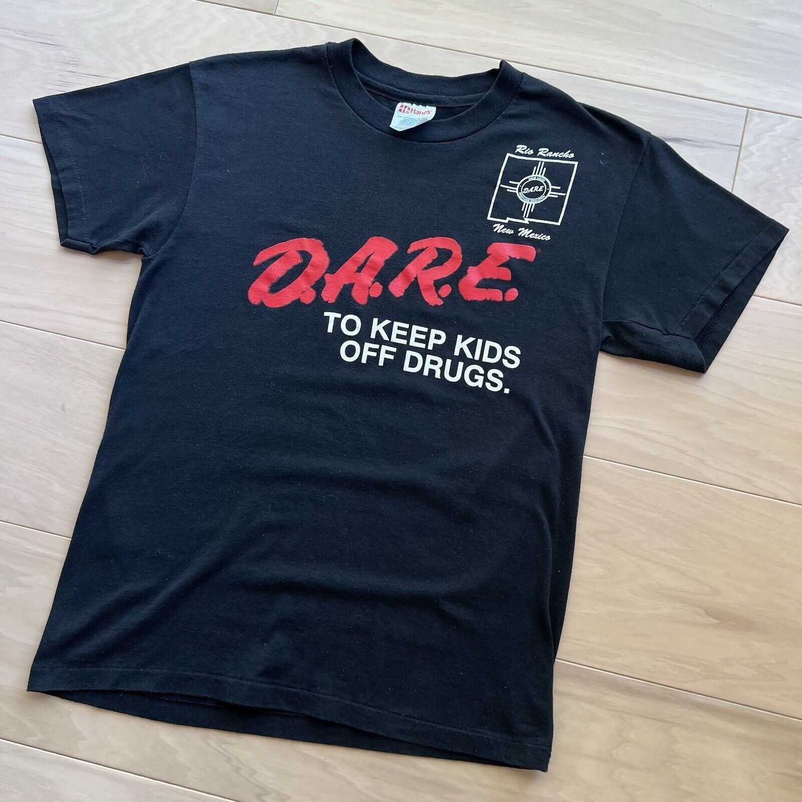 Vintage Vintage Dare Shirt Small Black 90s To Keep Kids Off Drugs Size US S / EU 44-46 / 1 - 7 Thumbnail