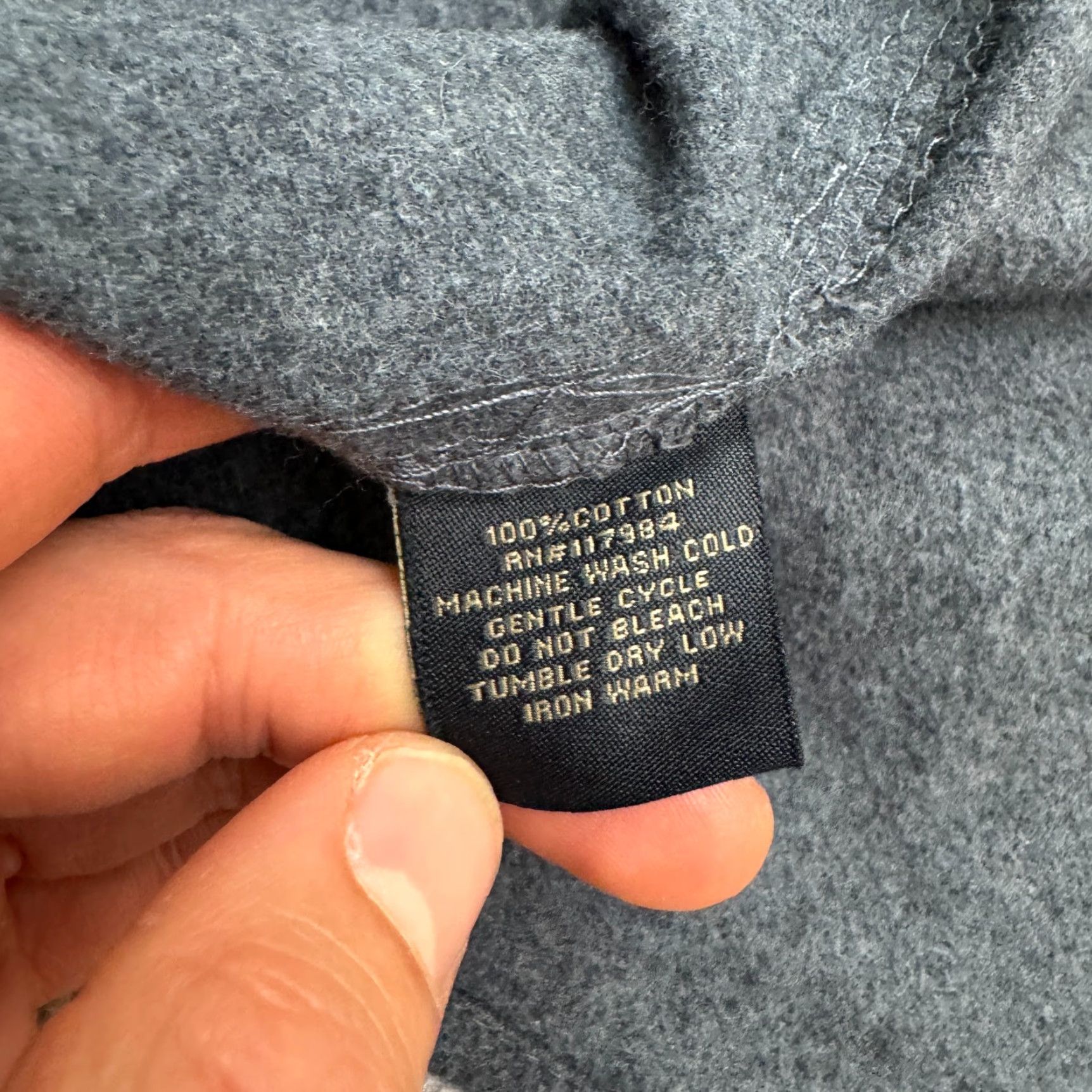 Vintage Grizzy Mountain Flannel Shirt Mens Medium Blue Heavyweight Work Button-Up Classic Outdoor Size US M / EU 48-50 / 2 - 6 Thumbnail
