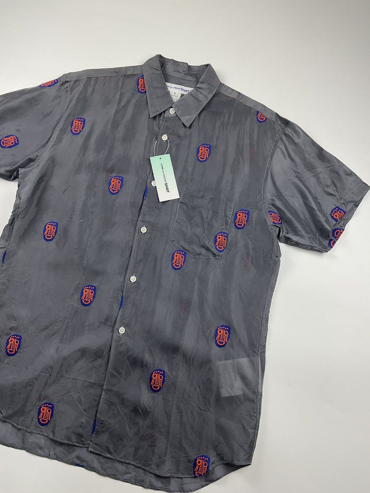 Comme des Garcons Comme des Garcons Mask Embroidered Shirt Size US S / EU 44-46 / 1 - 4 Thumbnail