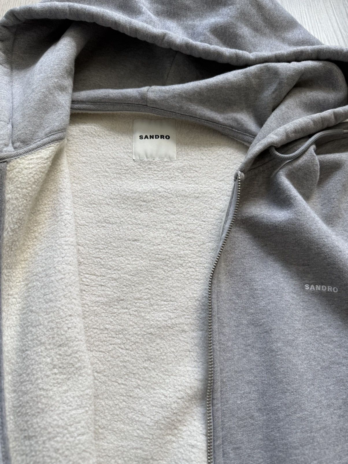 Sandro Sandro Grey Zip Hoodie Size US XL / EU 56 / 4 - 3 Thumbnail