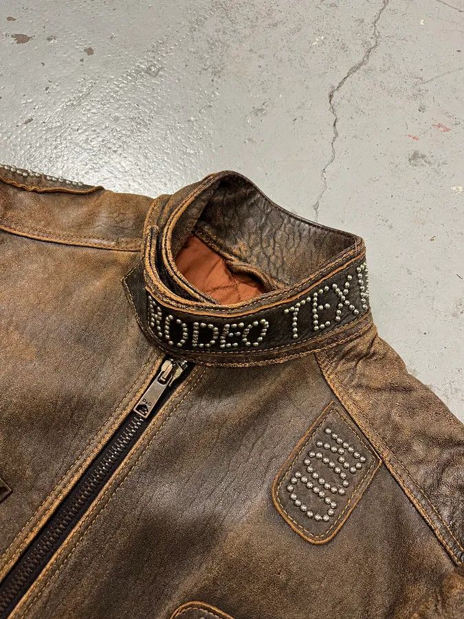 Dolce & Gabbana SS2001 Dolce & Gabbana Rodeo Studded Aged Leather Jacket Size US M / EU 48-50 / 2 - 5 Thumbnail