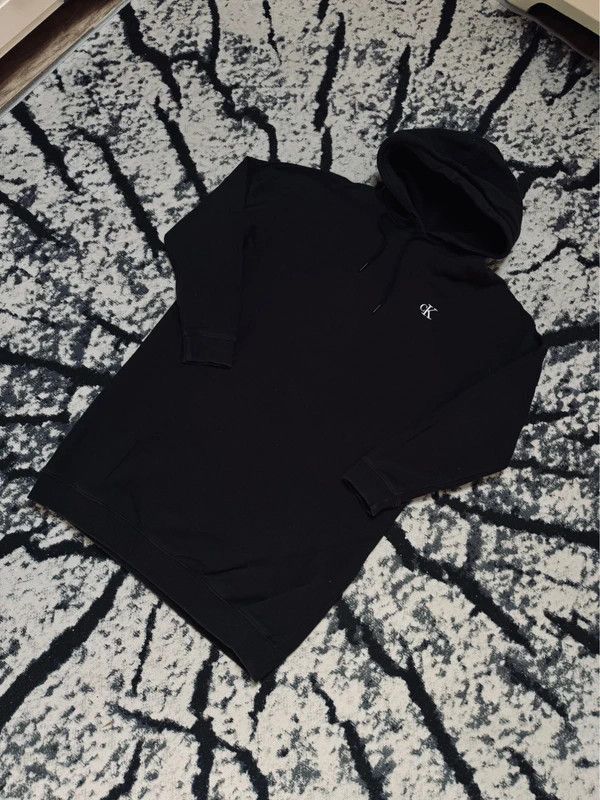 Calvin Klein Calvin Klein black logo long dress hoodie M Size M / US 6-8 / IT 42-44 - 2 Thumbnail