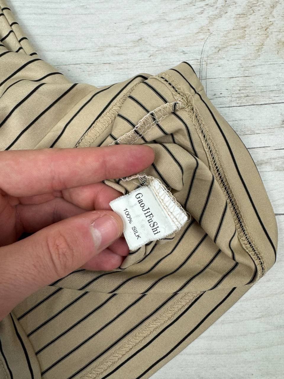 Yves Saint Laurent Vintage Yves Saint Laurent YSL Silk Polo Shirt Striped 90s Size US XXL / EU 58 / 5 - 7 Thumbnail