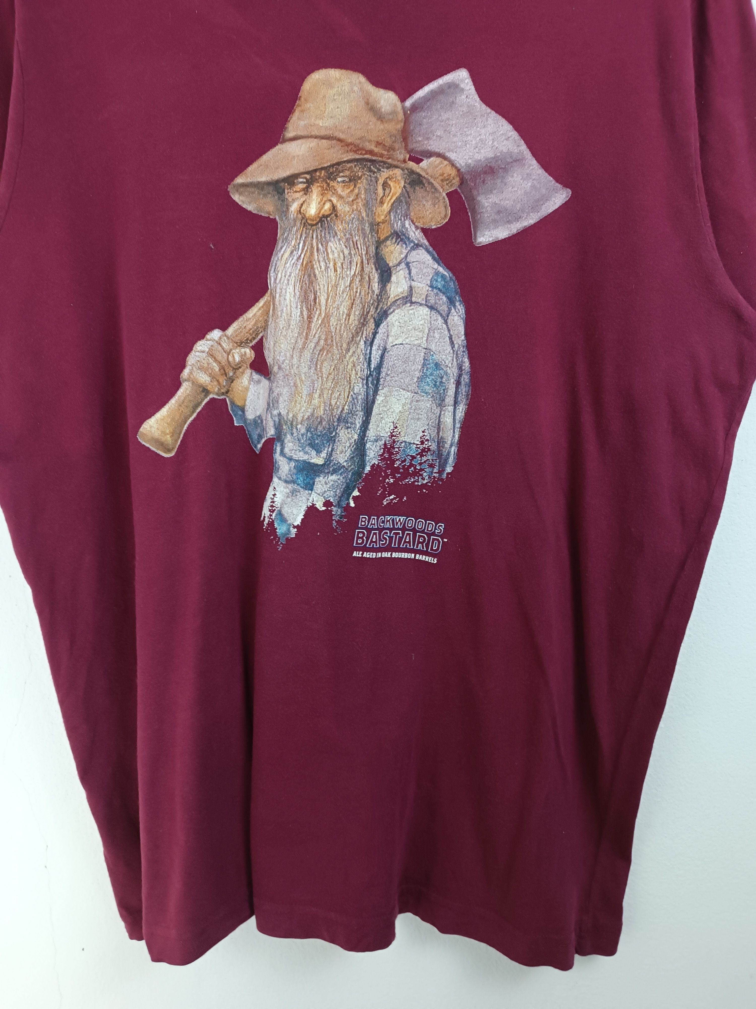Vintage VINTAGE BACKWOODS BASTARD BREWING BEER DRINKS TEE Size US XL / EU 56 / 4 - 9 Thumbnail