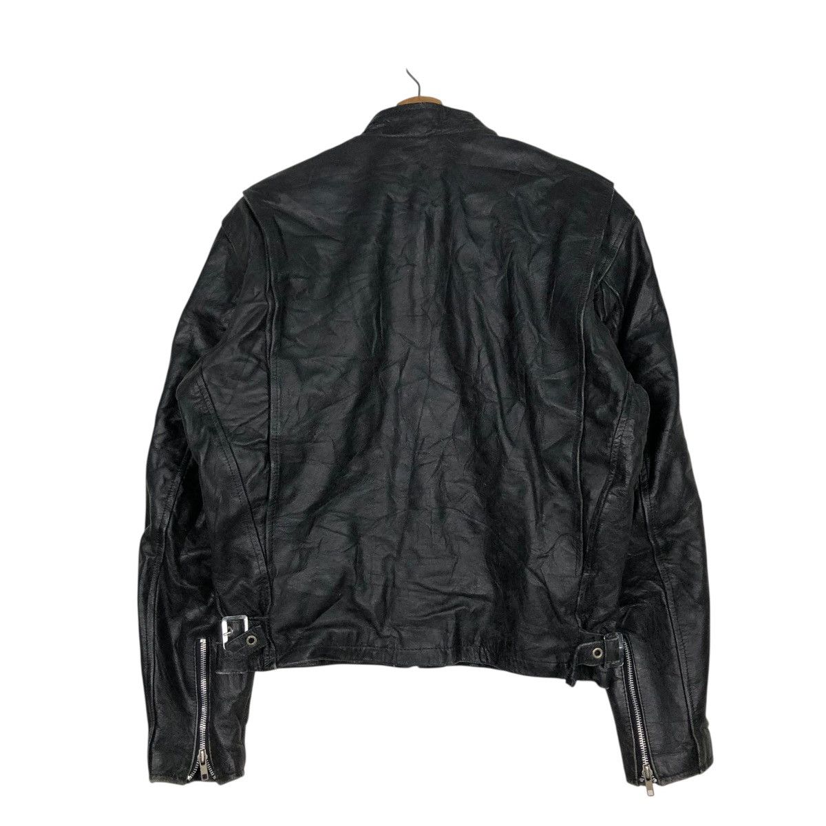Japanese Brand 🔥VINTAGE BIKER LEATHER JACKET UNBRANDED ISSEY MIYAKE Size US M / EU 48-50 / 2 - 10 Thumbnail