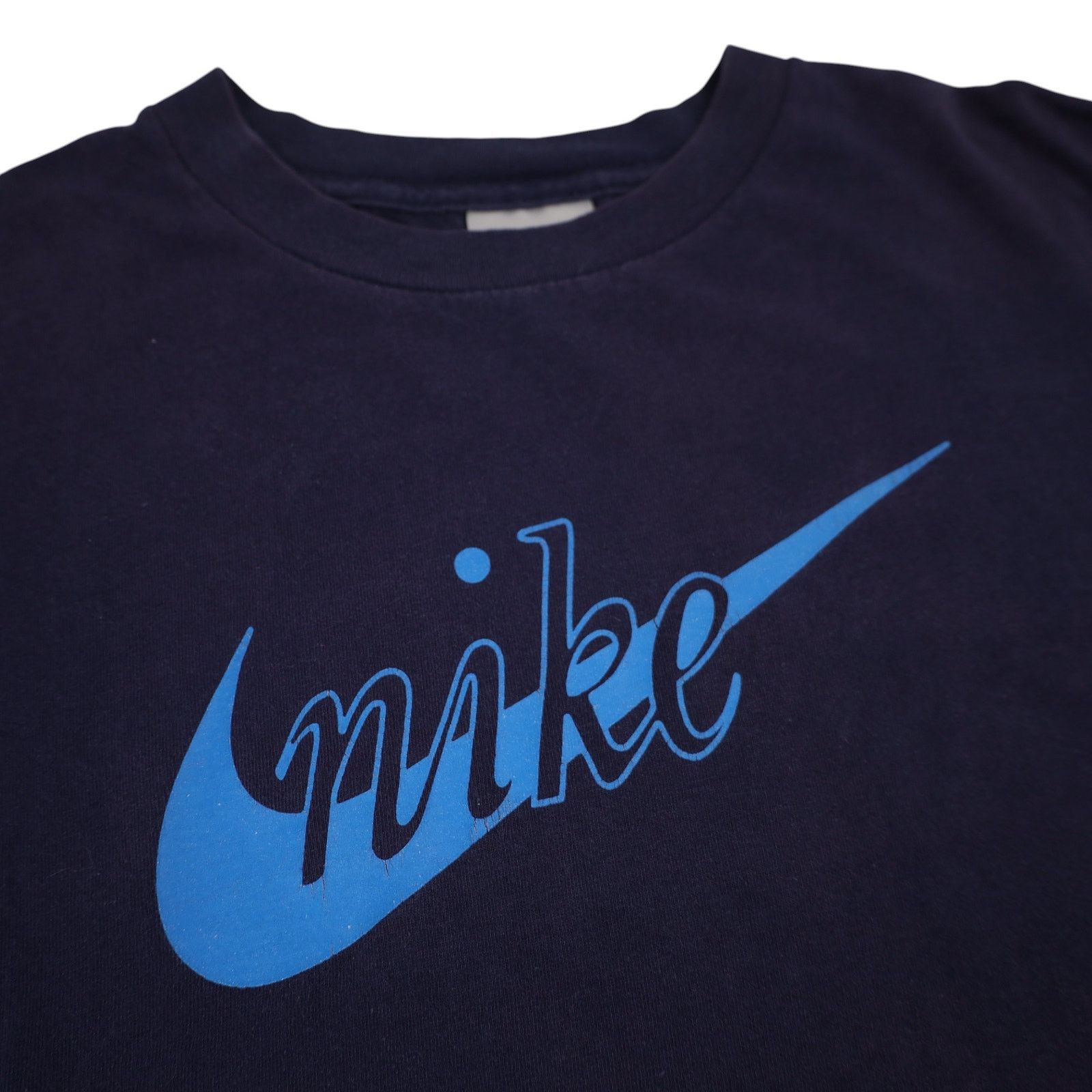 Nike × Vintage Vintage Y2k Nike Spellout Swoosh Faded Graphic T Shirt Size US L / EU 52-54 / 3 - 4 Thumbnail