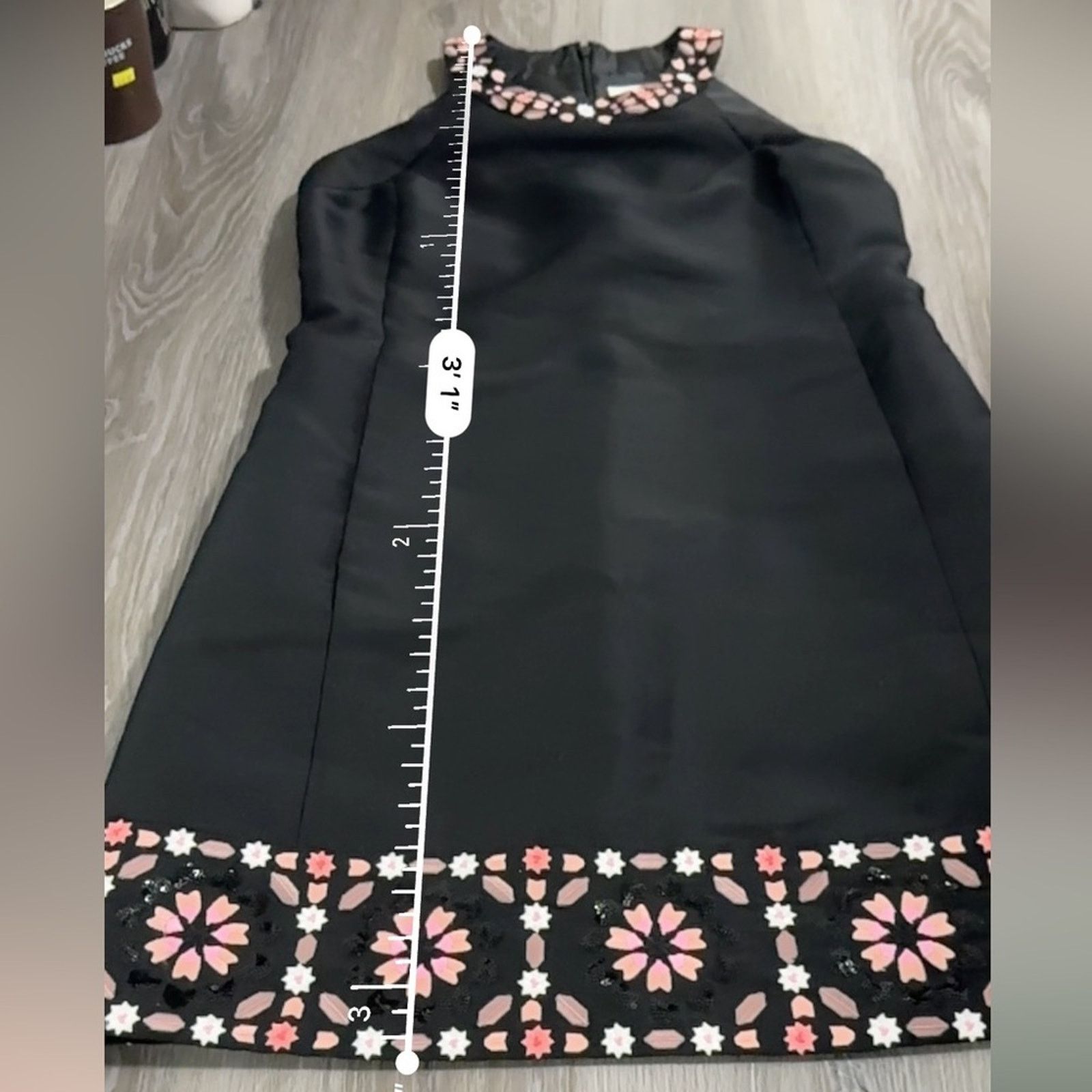 Kate Spade Kate Spade Dress By The Pool Black Mosaic Floral Shift Dress Size L / US 10 / IT 46 - 13 Thumbnail