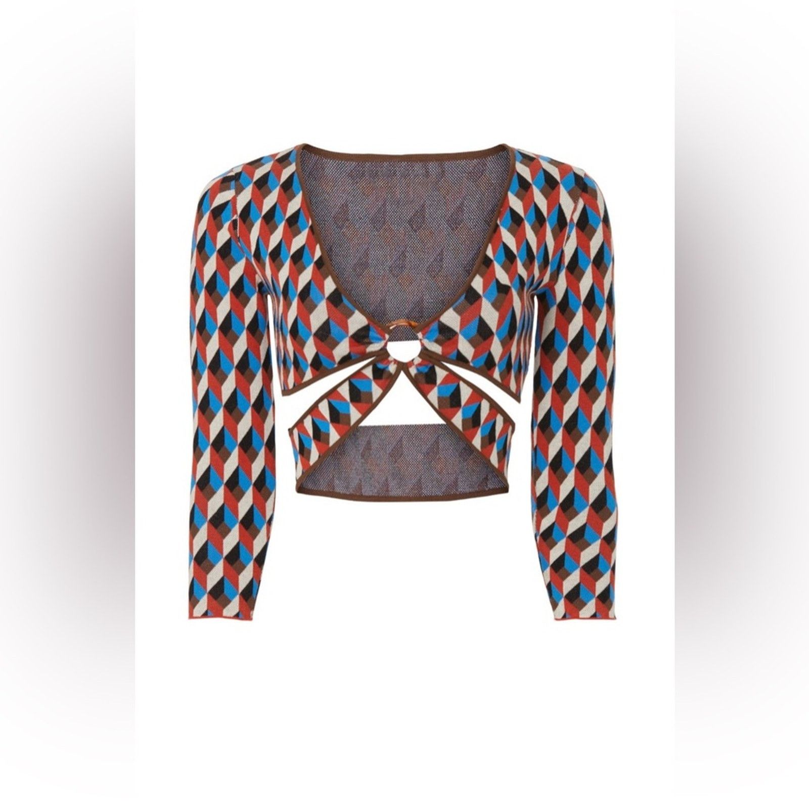 Ronny Kobo RONNY KOBO Size Small Geometric Crop Top Size S / US 4 / IT 40 - 5 Thumbnail