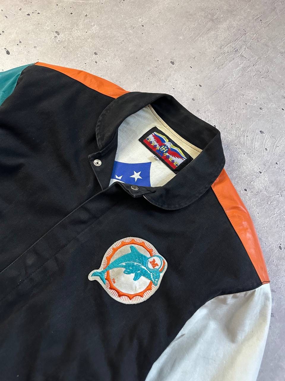NFL Vintage Miami Dolphins NFL Leather Varsity Jacket XL USA Size US XL / EU 56 / 4 - 12 Thumbnail