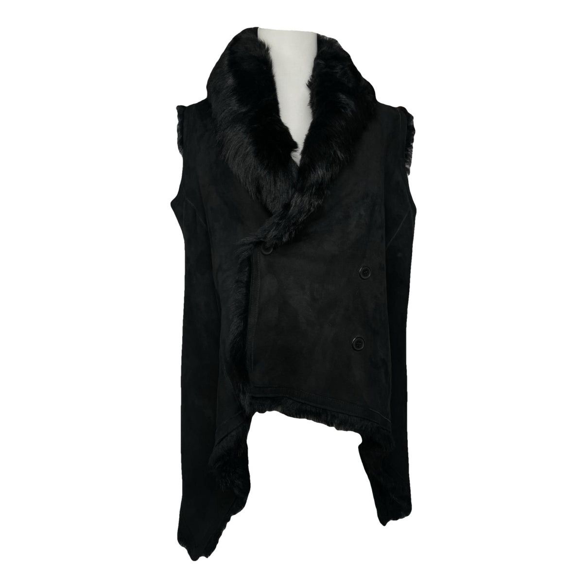 Alexander Wang Black Leather Jacket Size S / US 4 / IT 40 - 1 Thumbnail