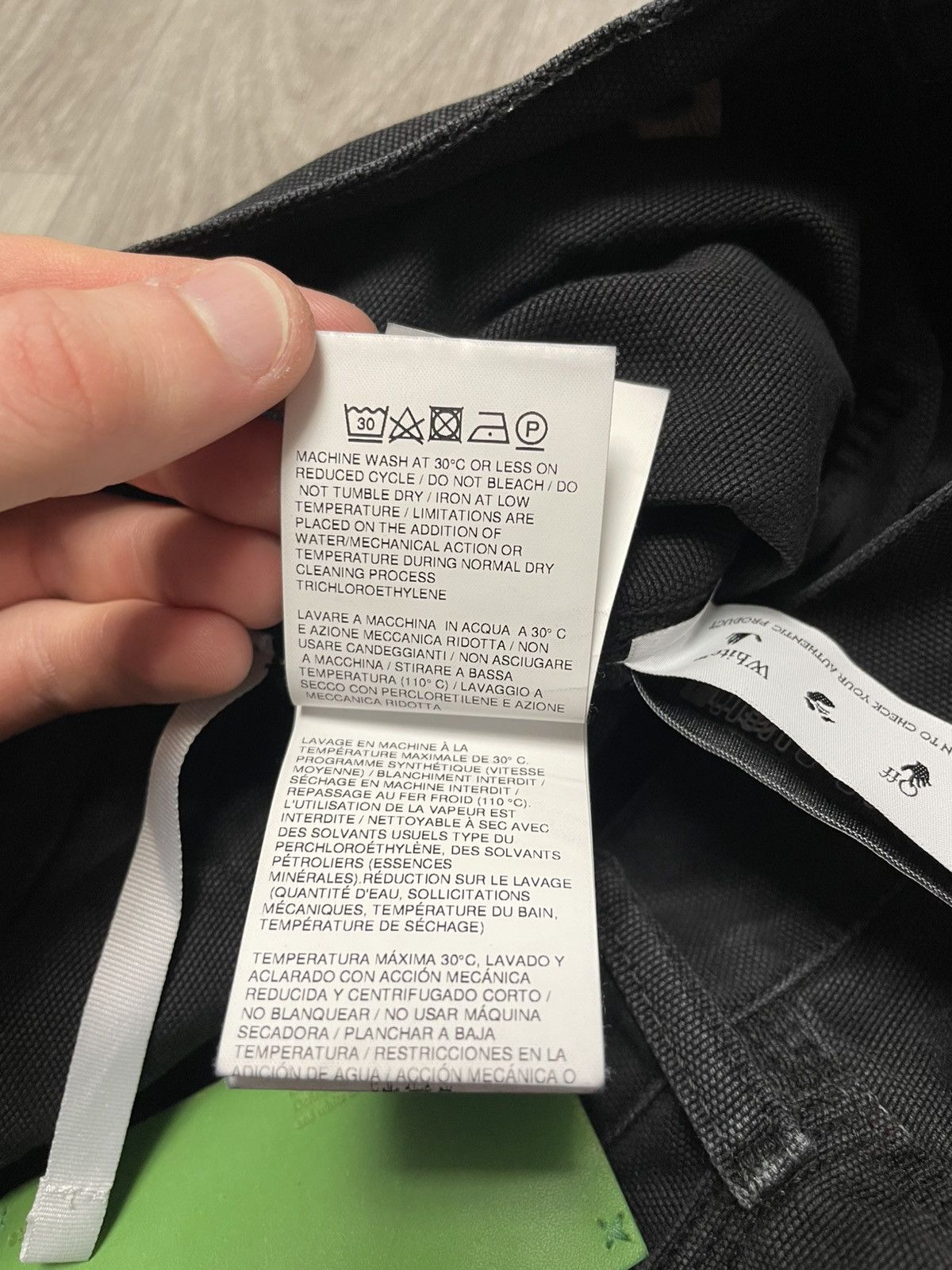 Off-White Off White Black Cargo Jeans Size US 32 / EU 48 - 15 Thumbnail