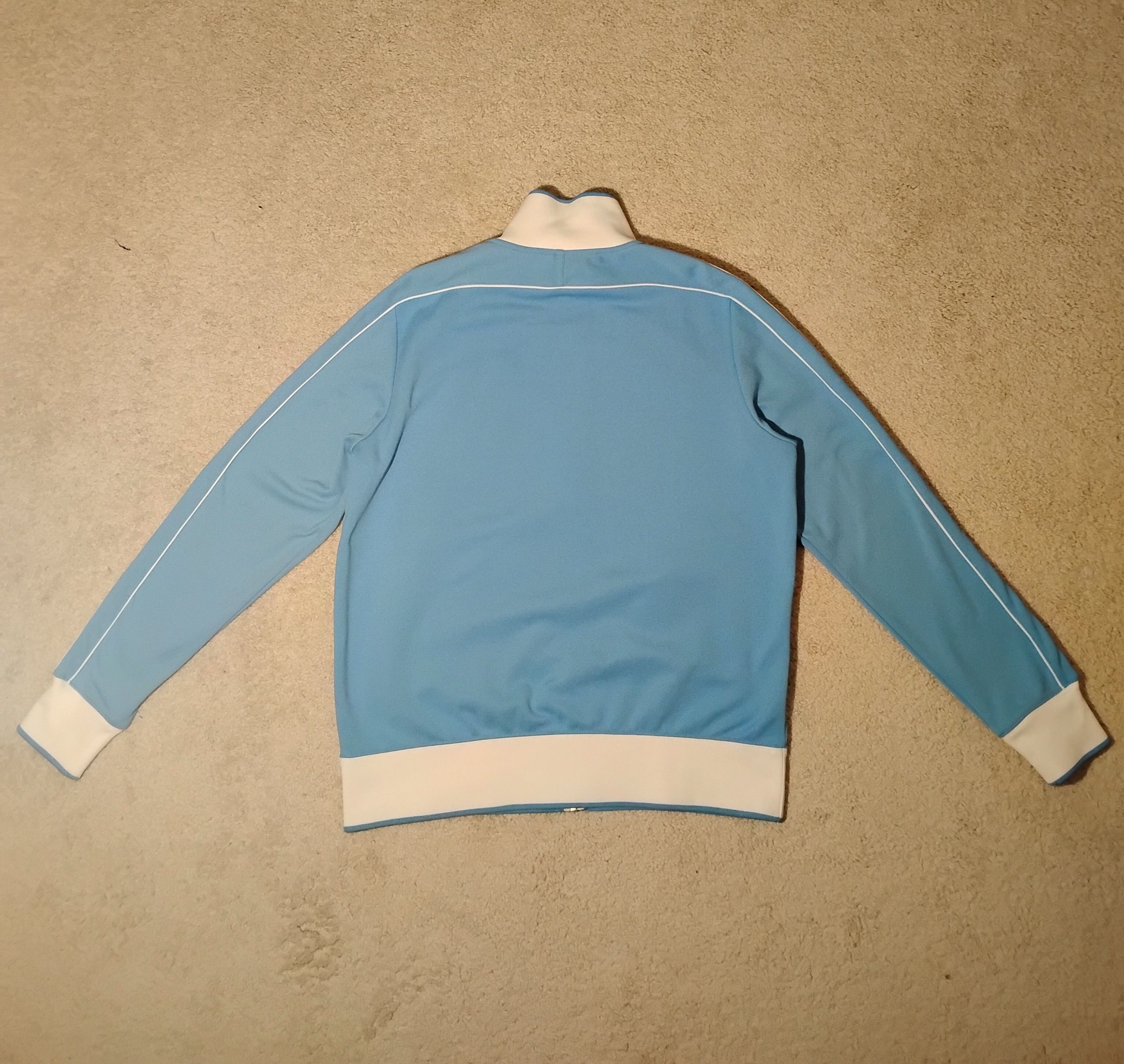 Nike Vintage Nike UNC Blue / White Full Zip Large Track Jacket Size US L / EU 52-54 / 3 - 2 Thumbnail