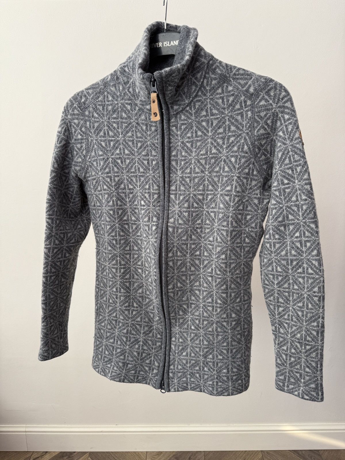 Fjallraven Vintage Fjällräven Övik Frost Women’s Wool Fleece Jacket Size M / US 6-8 / IT 42-44 - 2 Thumbnail