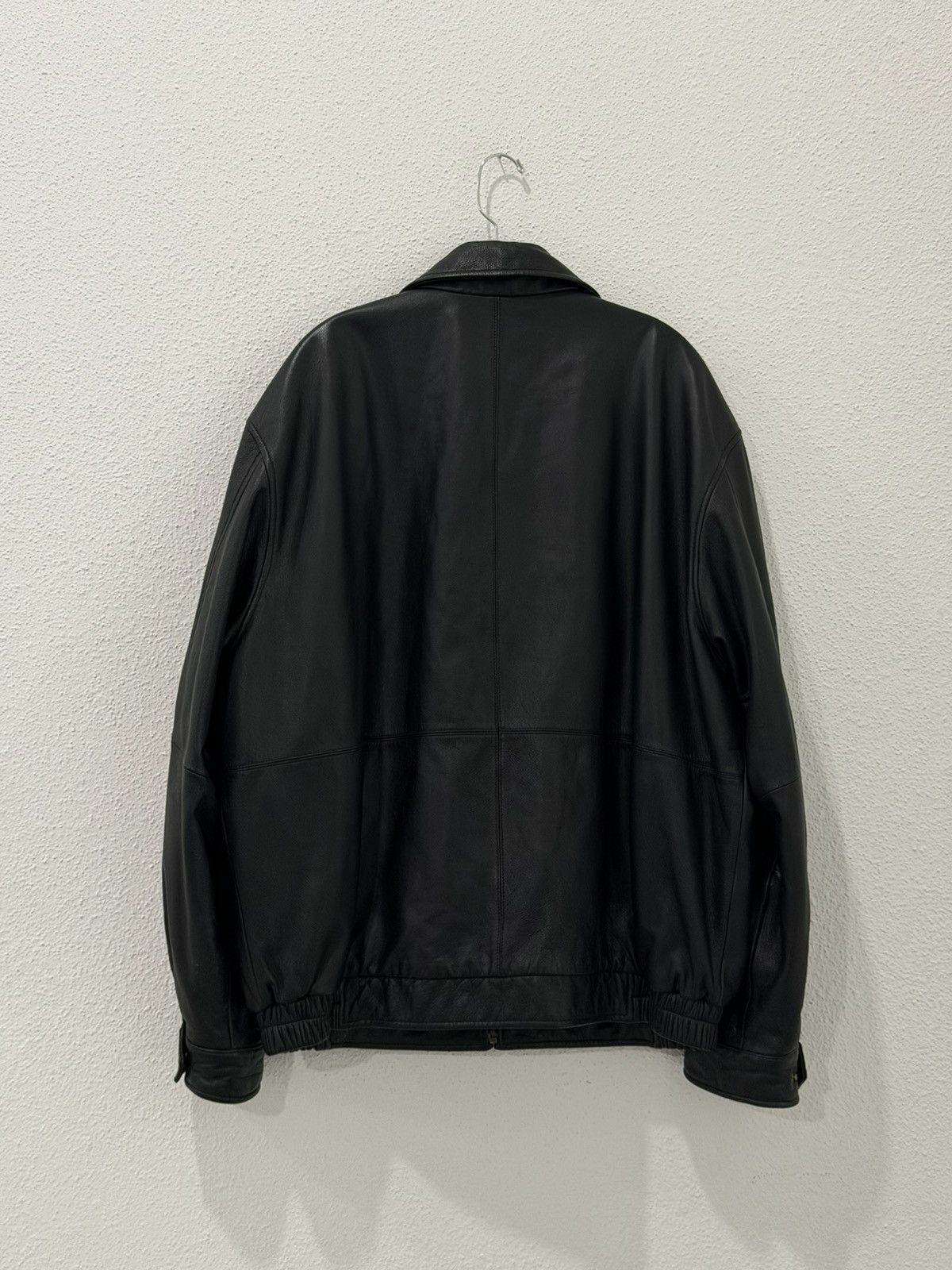 Roundtree & Yorke Roundtree & Yorke Genuine Leather Black Bomber Jacket XL Size US XL / EU 56 / 4 - 4 Thumbnail