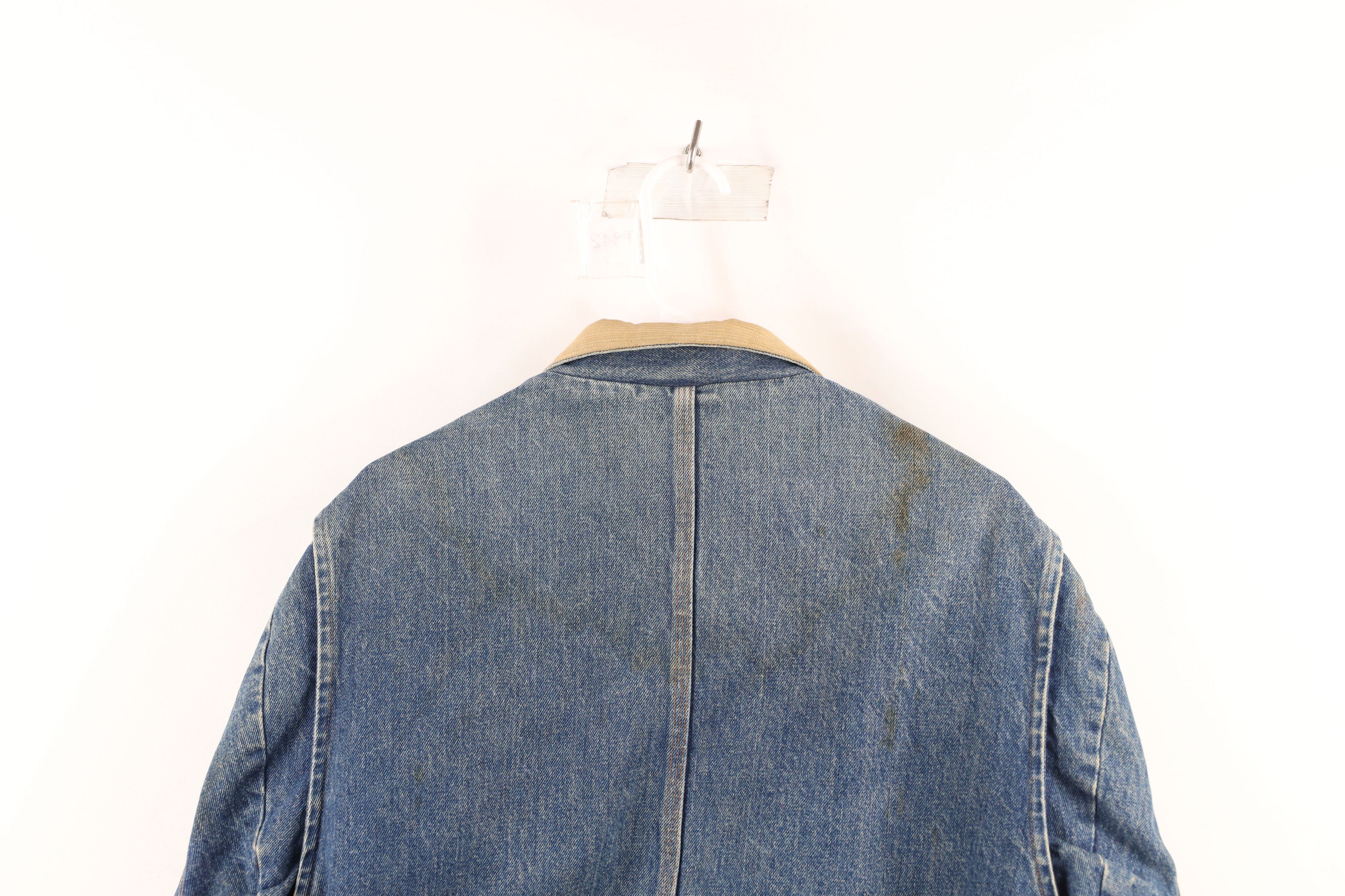 Ralph Lauren × Vintage Vintage 90s Ralph Lauren Dungarees Denim Trucker Jacket Size US XL / EU 56 / 4 - 15 Thumbnail