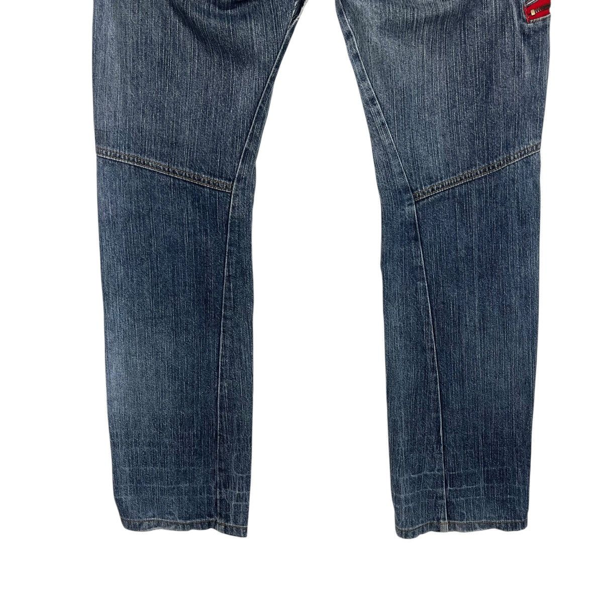 Seditionaries Vintage Antfui Double Waist Distressed Denim Jeans Size US 32 / EU 48 - 10 Thumbnail