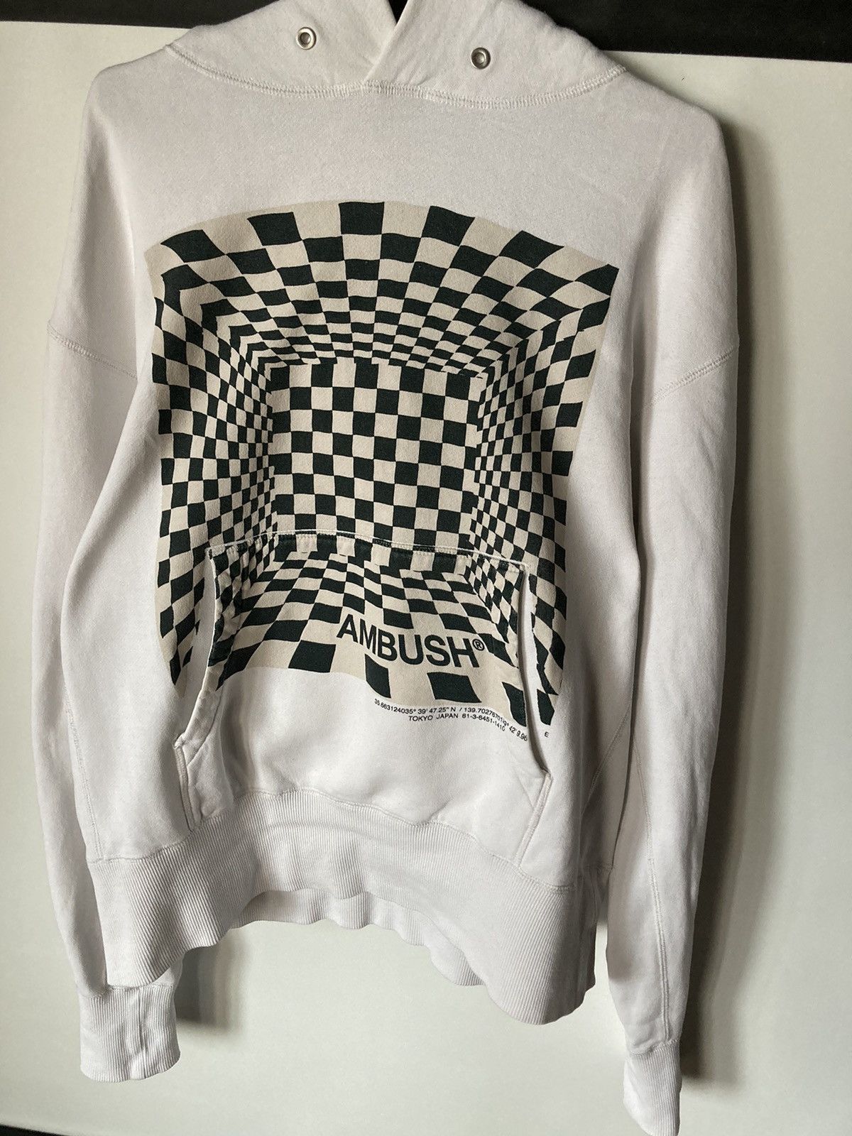 Ambush Design Ambush Check Hoodie White (1/2/3) Size US L / EU 52-54 / 3 - 1 Thumbnail