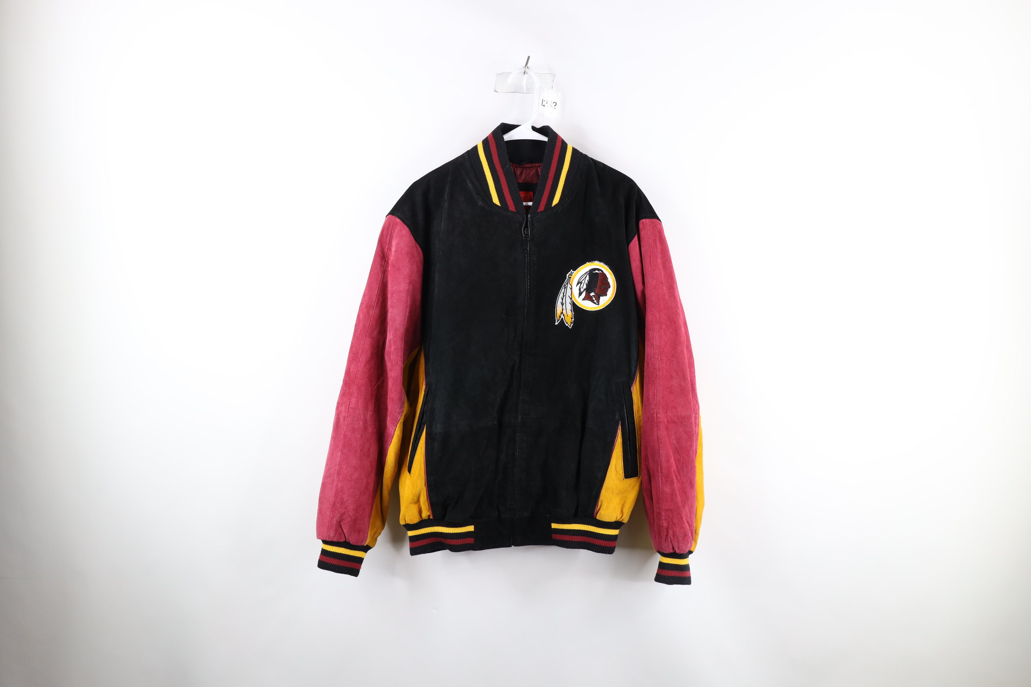 Vintage 90s Leather Washington Redskins Football Jacket