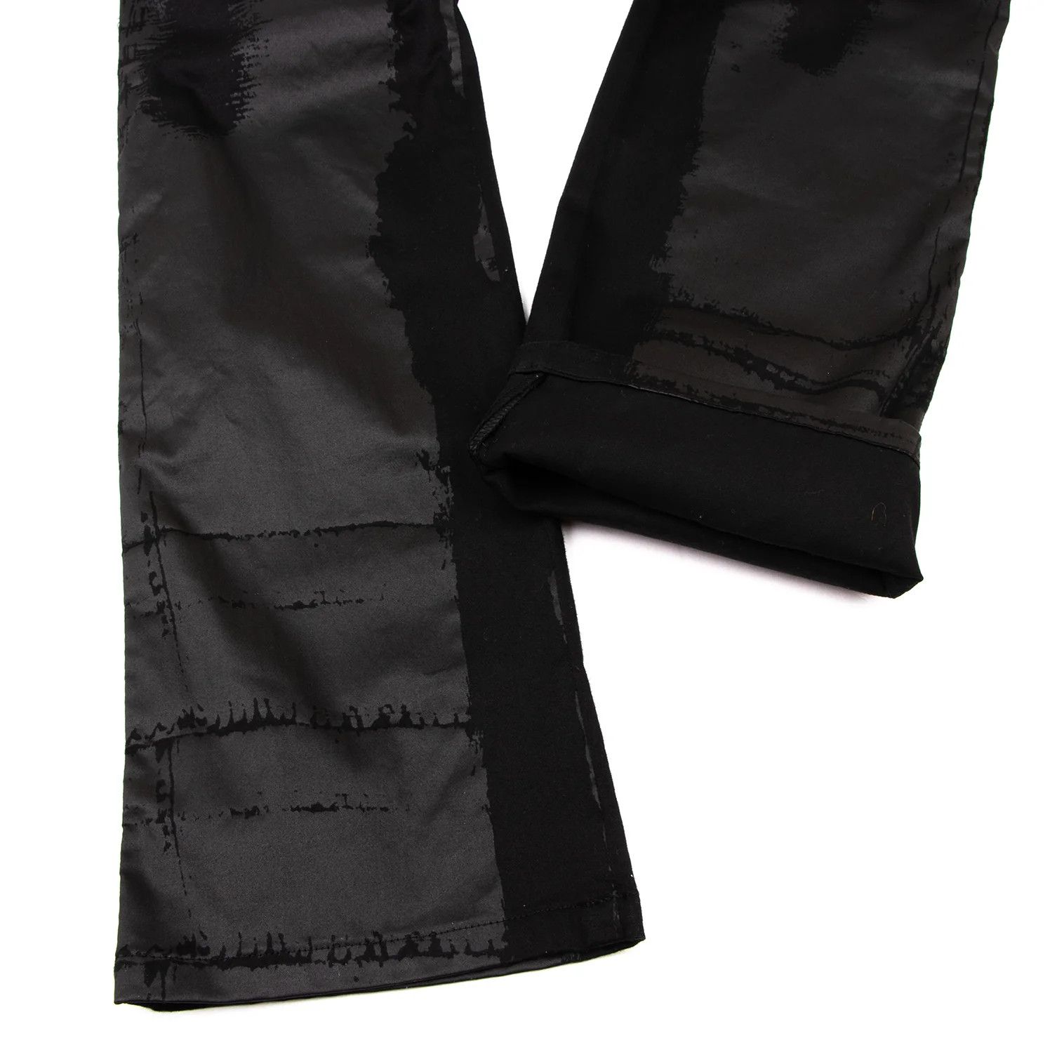 Coated Cotton Stretch Pants in Black Size 46
