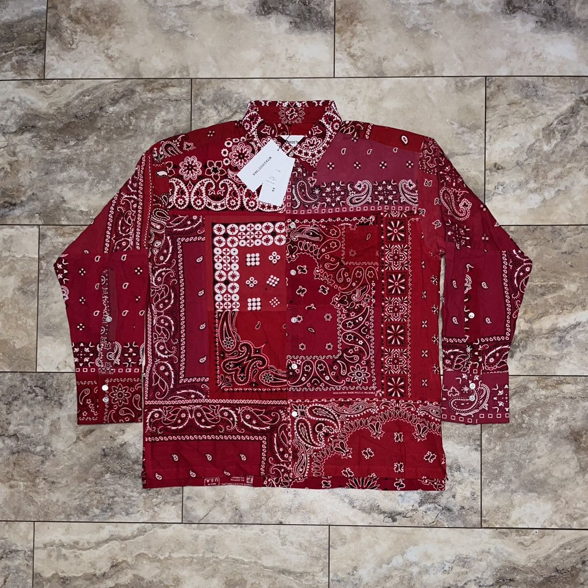 Other Miyagihidetaka Bandana Patchwork LS Button Up Shirt Red Size US XL / EU 56 / 4 - 1 Thumbnail