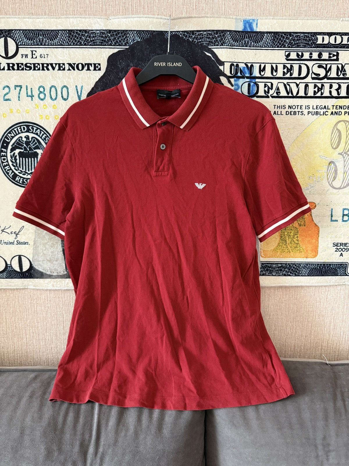 Emporio Armani Emporio Armani Classic Polo Shirt Size US L / EU 52-54 / 3 - 2 Thumbnail