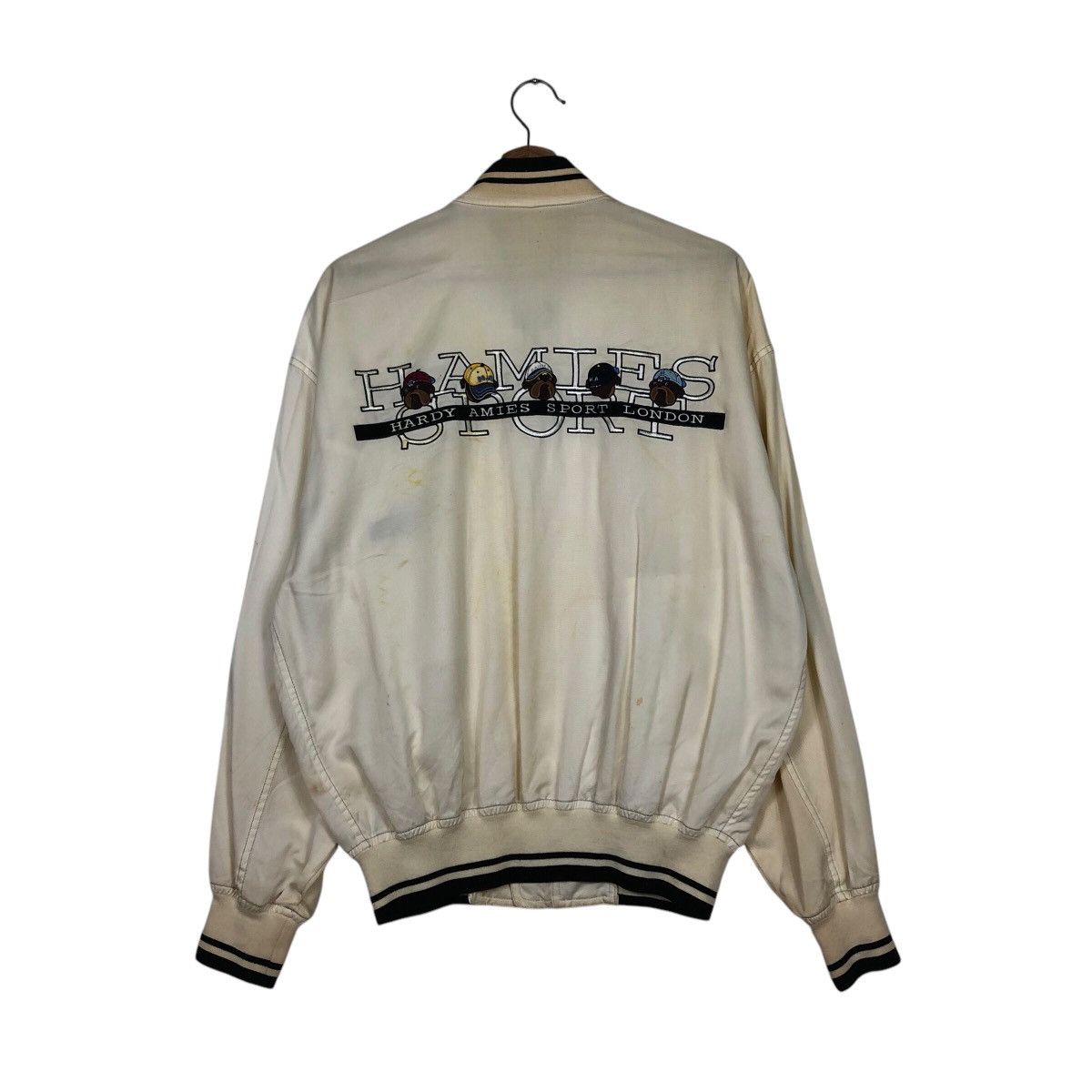 Japanese Brand × Vintage 📌Vintage Bomber Jacket Hardy Amies Sport Big Logo Size US M / EU 48-50 / 2 - 9 Thumbnail