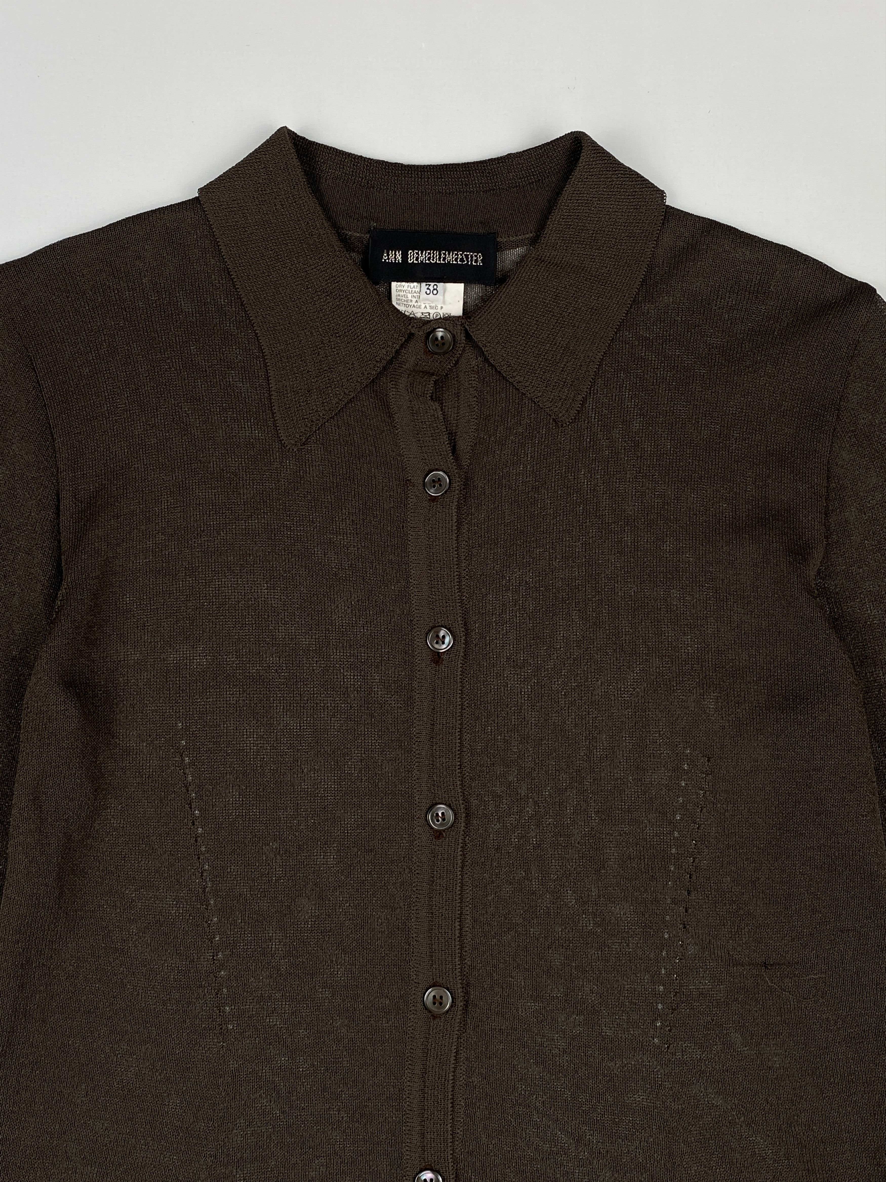 Ann Demeulemeester Collared Knit Sweater Dress Size XS / US 0-2 / IT 36-38 - 3 Thumbnail