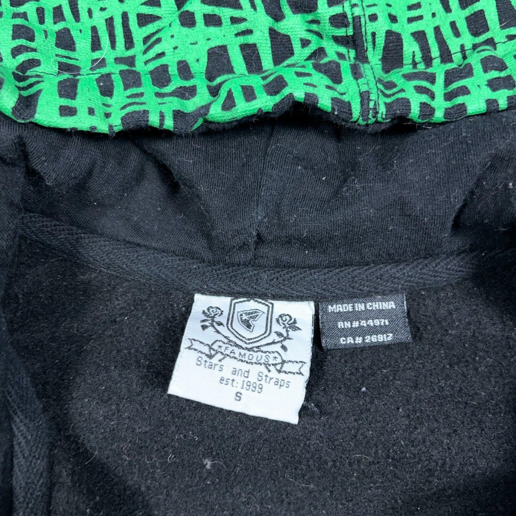 Vintage VINTAGE Famous Stars & Straps Hoodie Women S Green Full Zip AOP Logo 90s Sworn Beach Southwestern Mens Women Girls Size S / US 4 / IT 40 - 3 Thumbnail