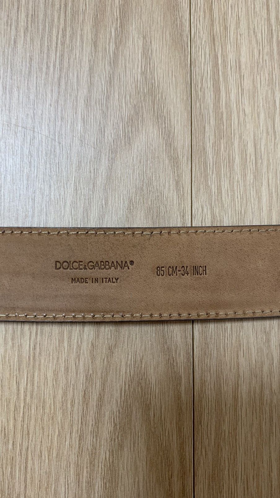 Dolce & Gabbana Dolce & Gabbana FW 2007 Silver Brushed Runway Belt Size 28 - 9 Thumbnail