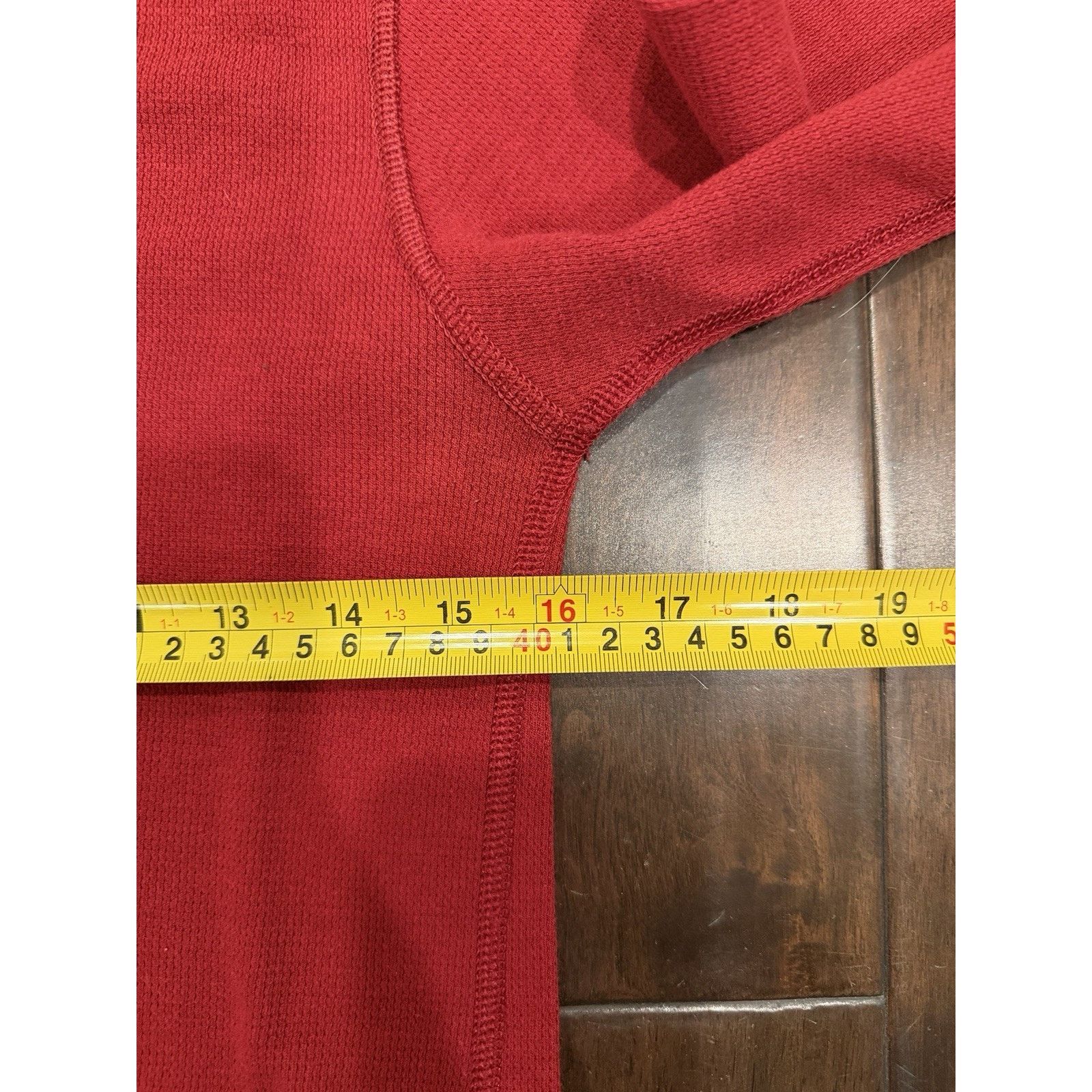 American Apparel American Apparel Henley Dexter Men Size XL Red Thermal Size US M / EU 48-50 / 2 - 5 Thumbnail