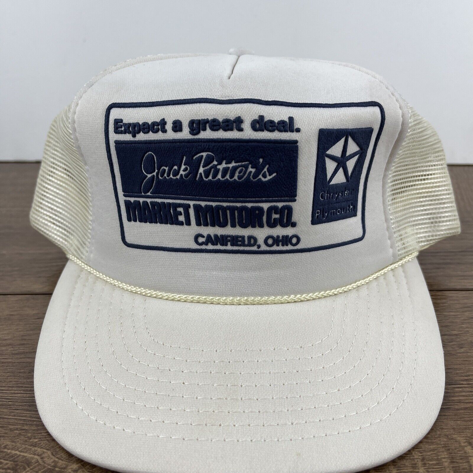 Other Jack Ritters Market Motor Hat White Hat Adjustable Snapback Size ONE SIZE - 7 Thumbnail