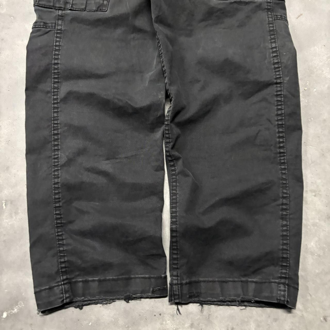 Japanese Brand × Vintage Crazy Vintage Y2K:2000s Black Streetwear Skater Cargo Pants! Size US 32 / EU 48 - 6 Thumbnail