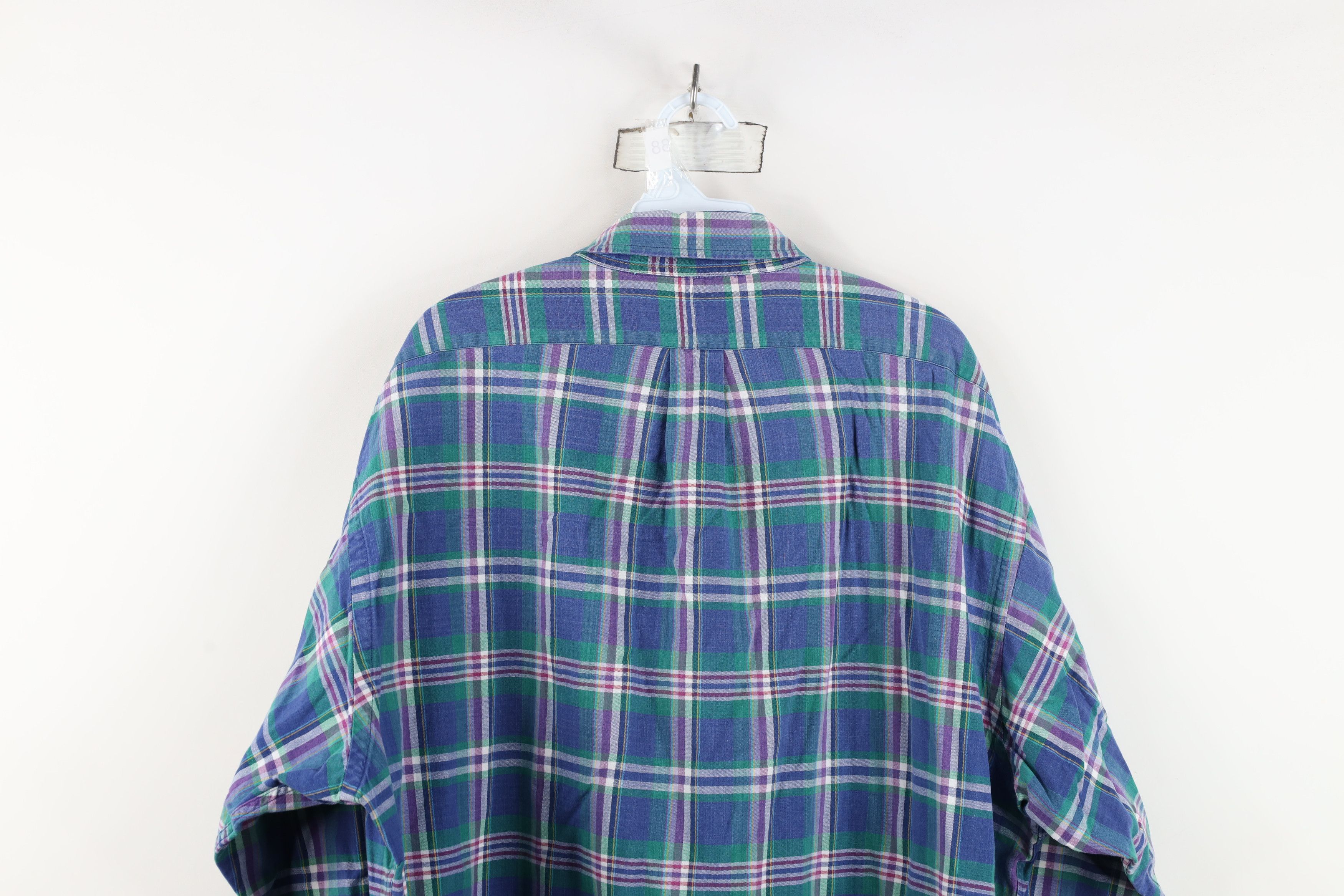 Ralph Lauren Vintage 90s Ralph Lauren Plaid Collared Button Down Shirt Size US XL / EU 56 / 4 - 13 Thumbnail